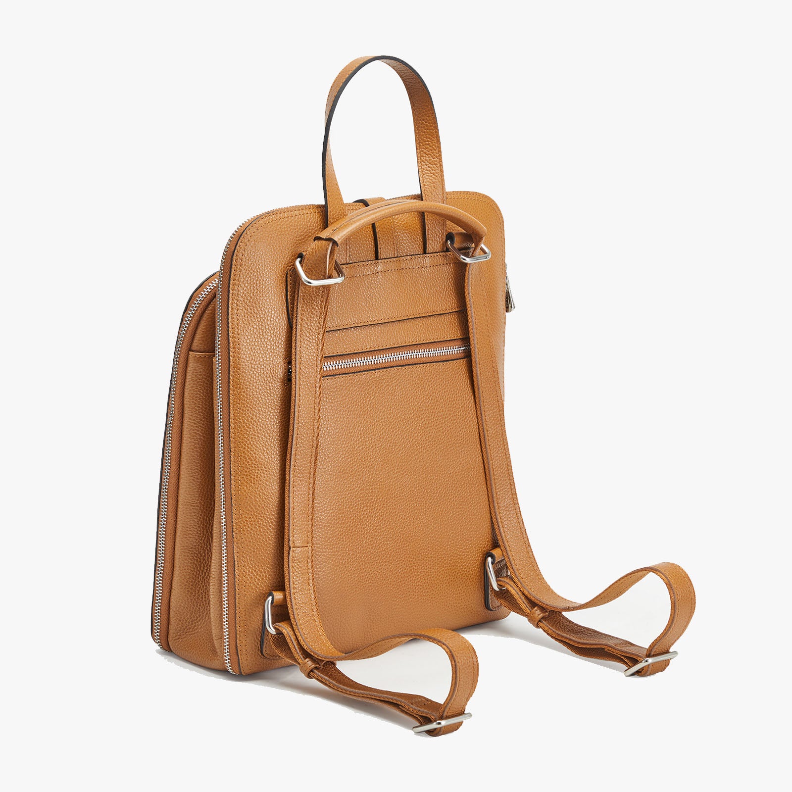 Soft Genuine Leather School Backpack