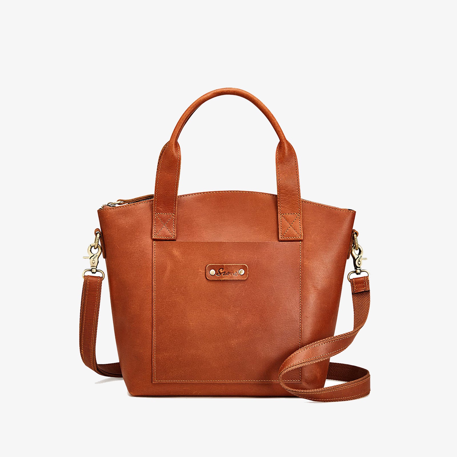 Genuine Leather Top-Handle Satchel Bags