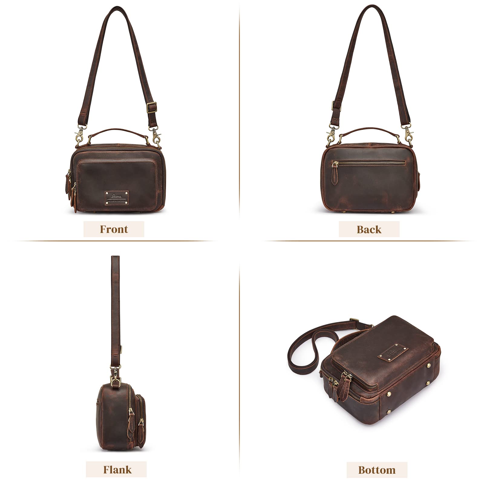 Mini Genuine Leather Crossbody Purses