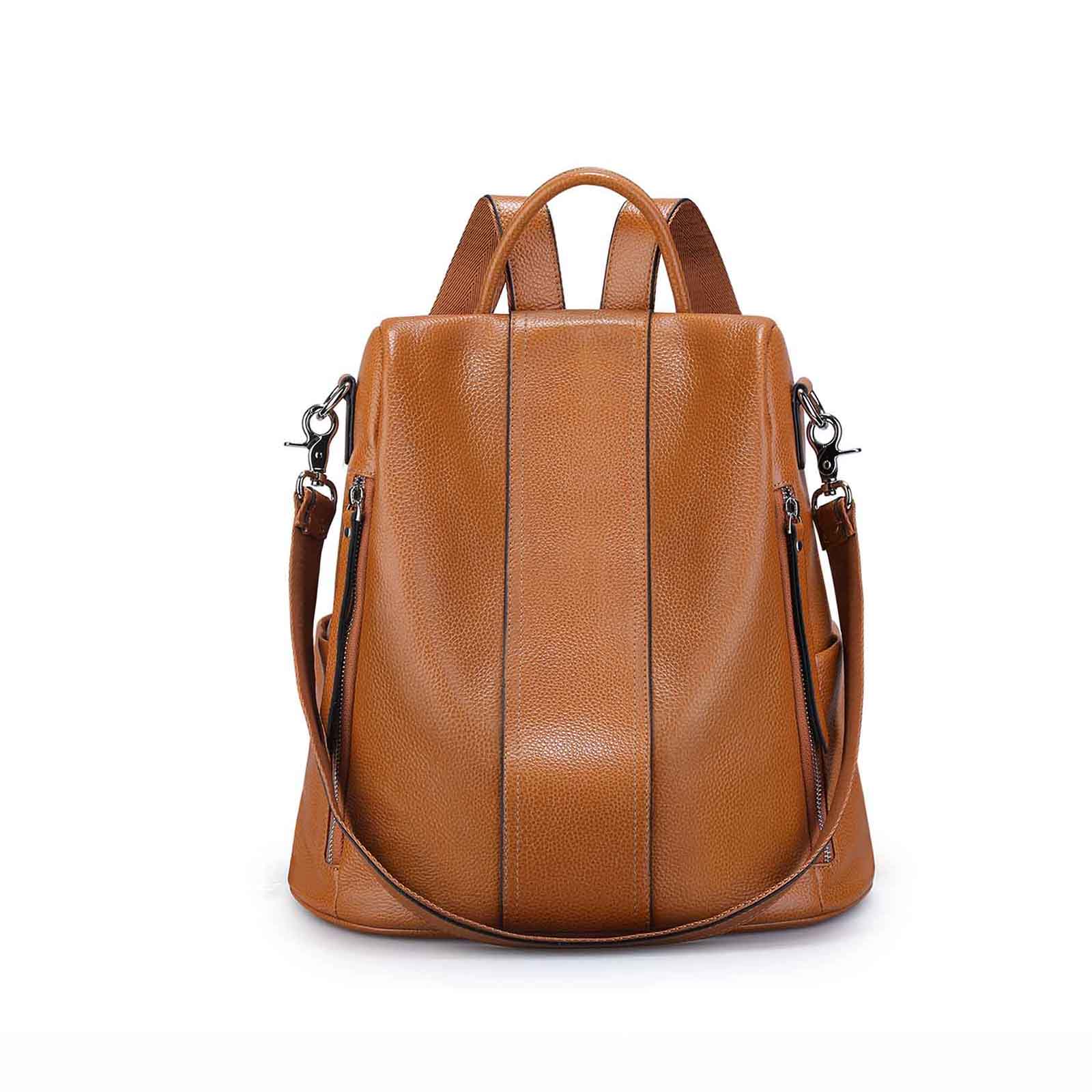 Leather Small Backpack Purse Luxurious Fashionable Designer Anti-Theft  Women Bag