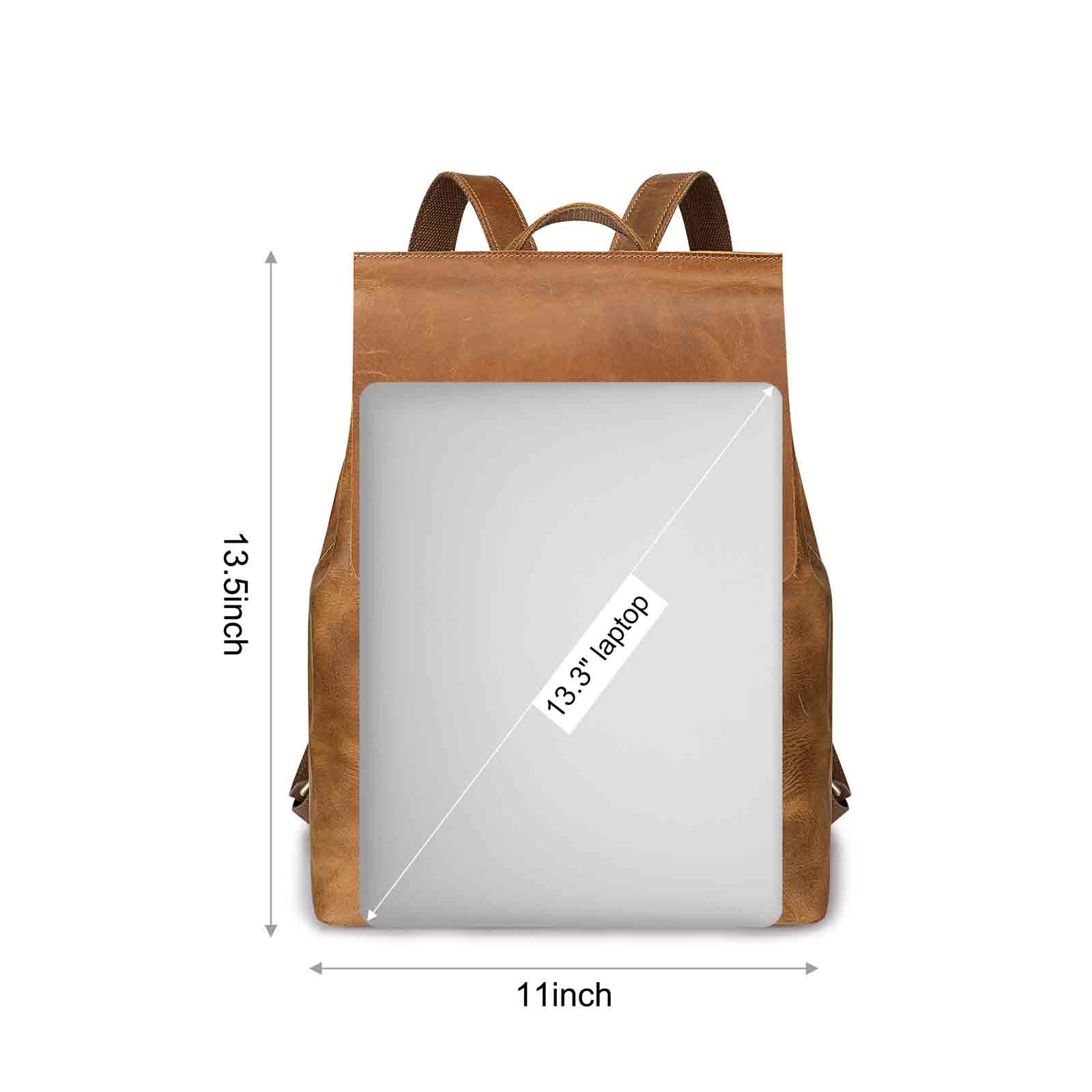 Crazy Horse Leather Backpack