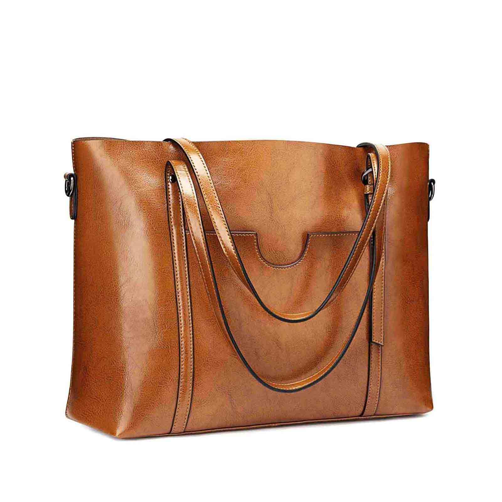 Leather Work Tote