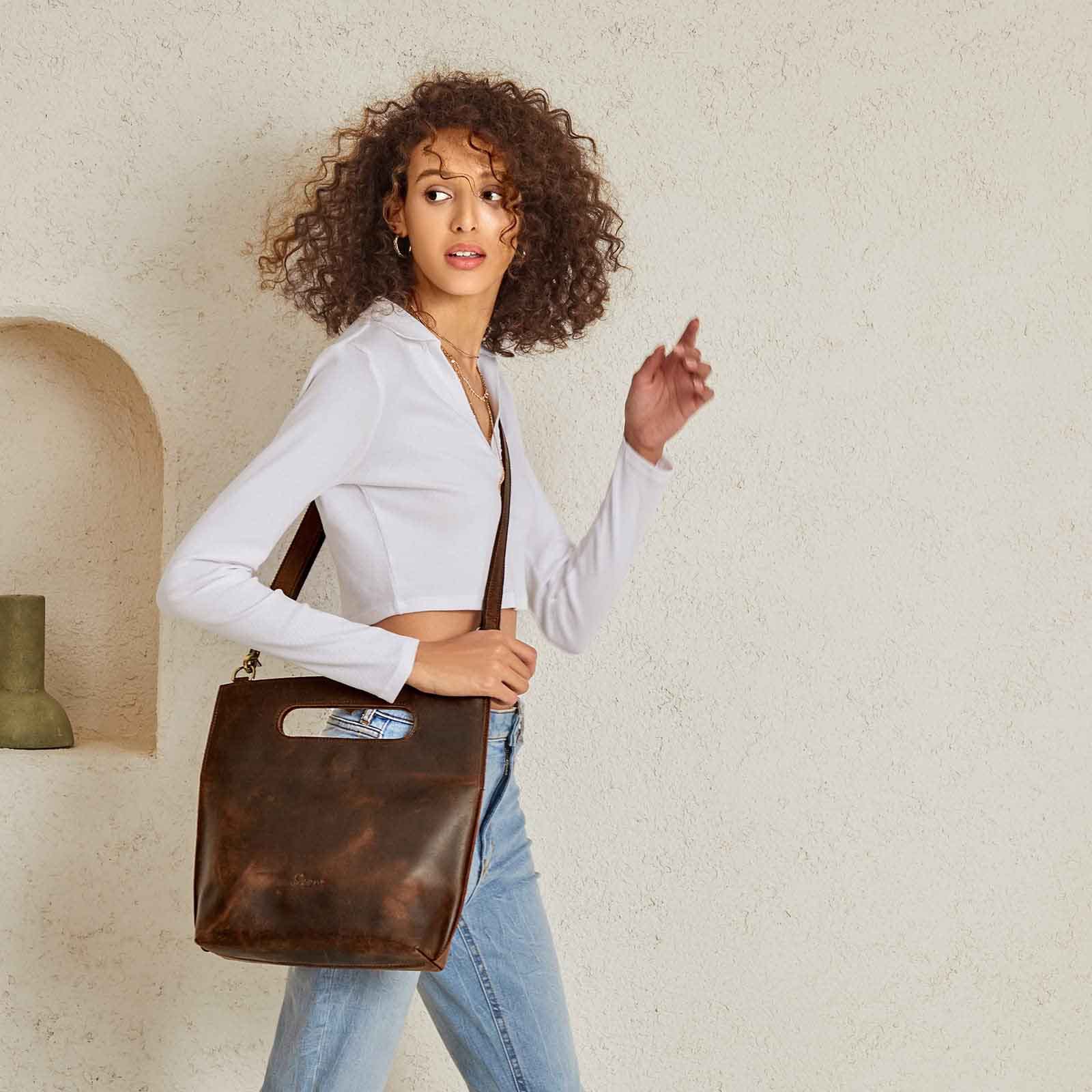 Distressed Clutch Handbag