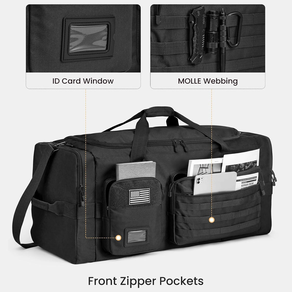 S-ZONE 130L Extra Large 3 in 1 Duffle Bag for Travel Gym Sport Backpack