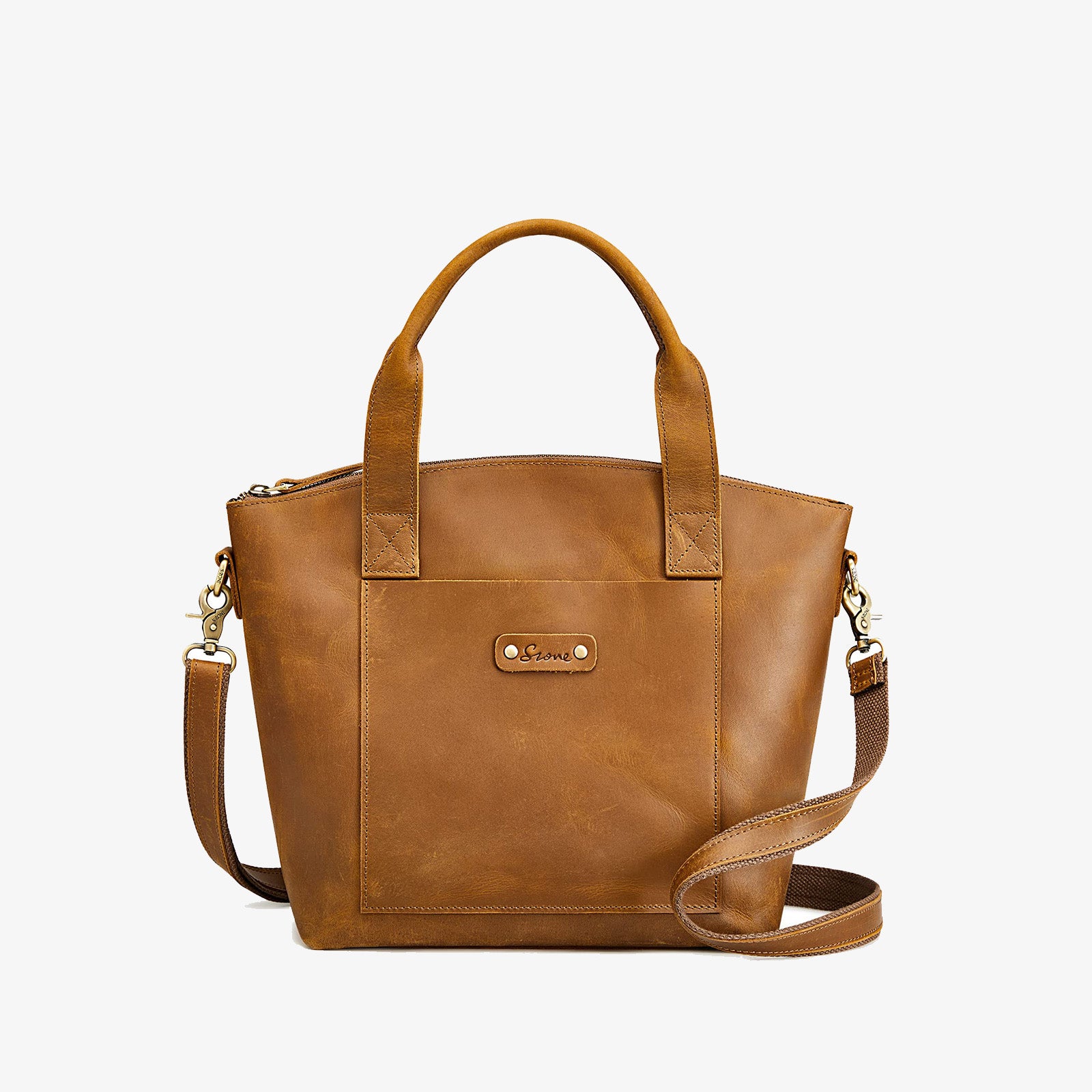 Genuine Leather Top-Handle Satchel Bags