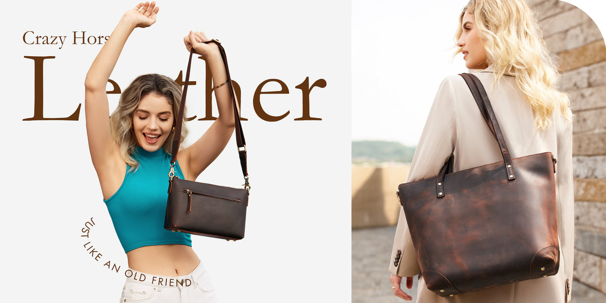 S-ZONE: Leather Backpacks & Handbags for Men & Women