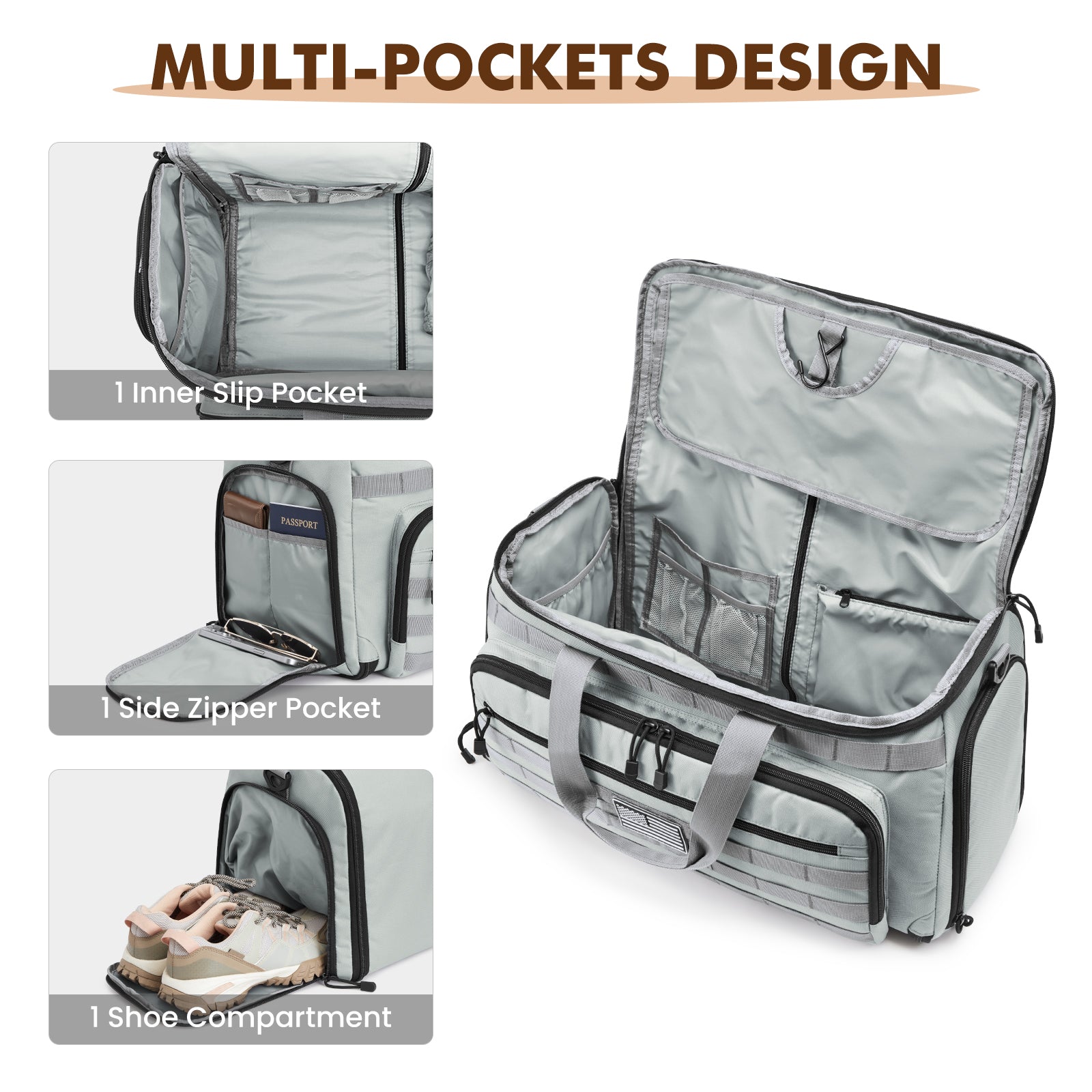 Convertible Garment Duffle 45L with Shoe Compartment