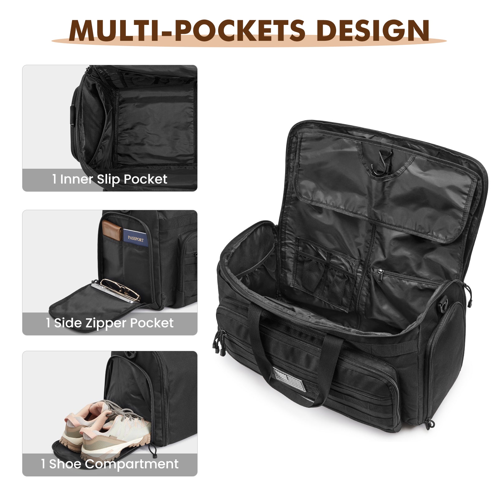 Convertible Garment Duffle 45L with Shoe Compartment