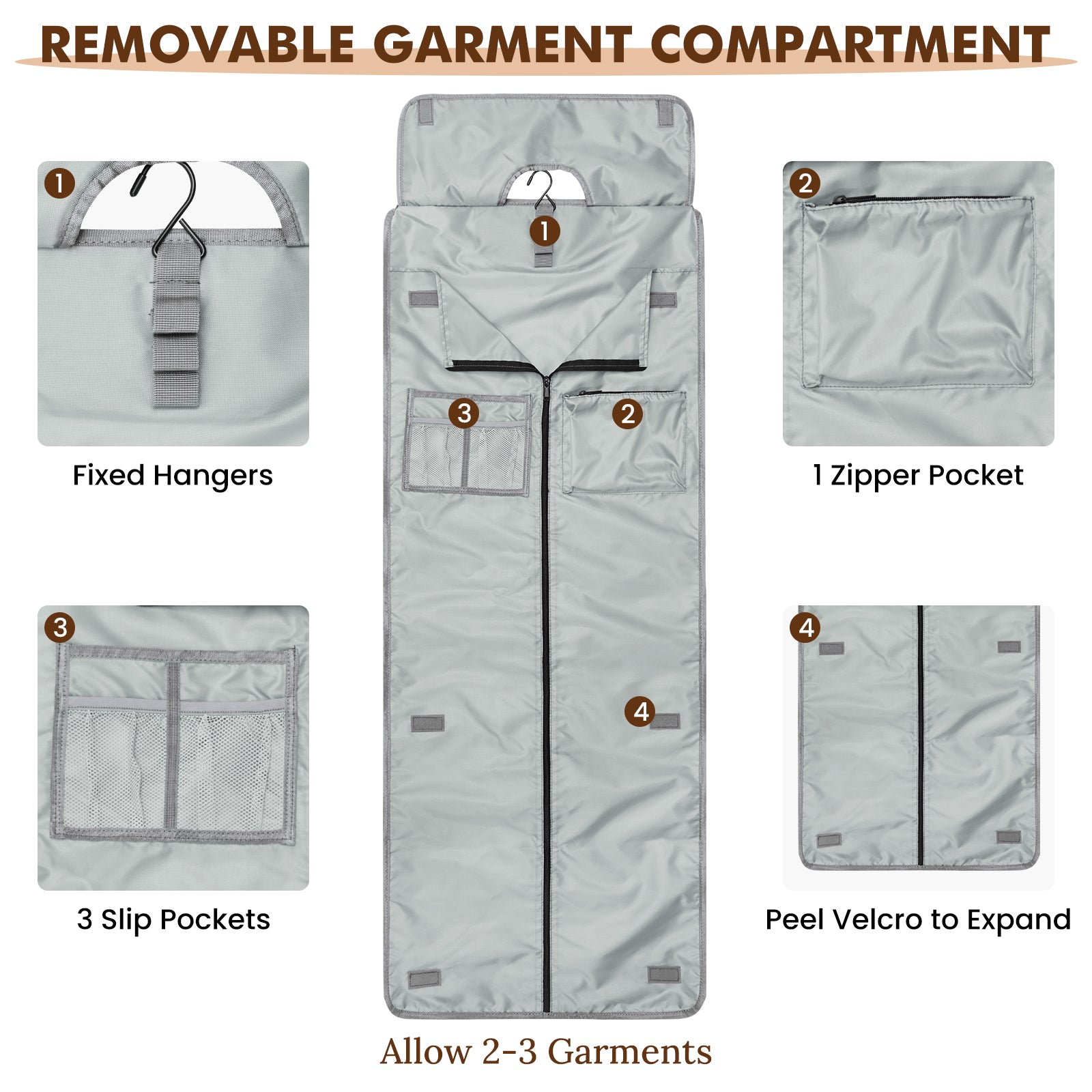 Convertible Garment Duffle 45L with Shoe Compartment