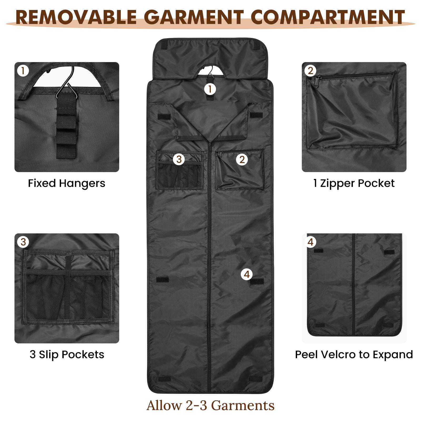 Convertible Garment Duffle 45L with Shoe Compartment
