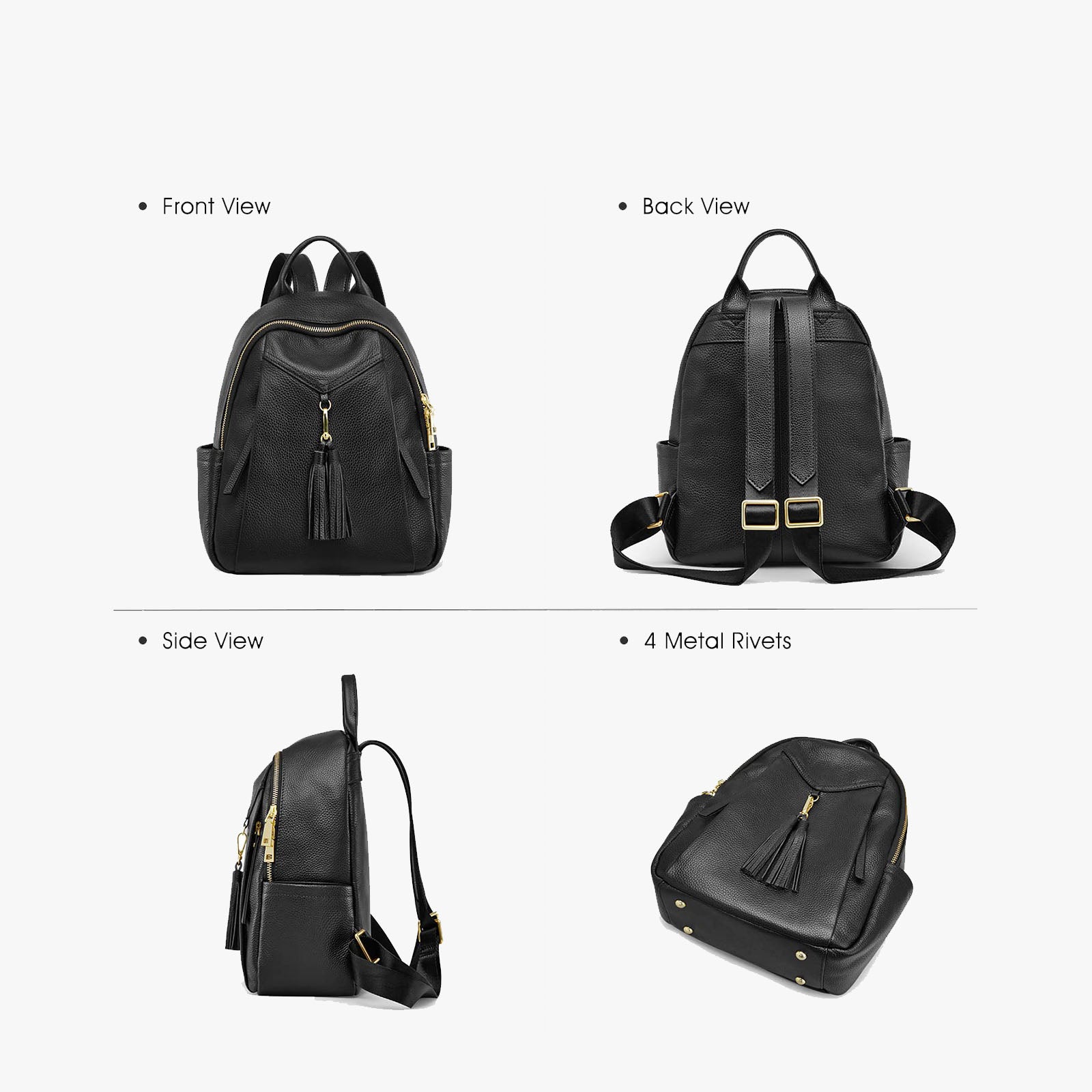 Soft Casual Daypack Fashion Backpack with Wristlet Wallet