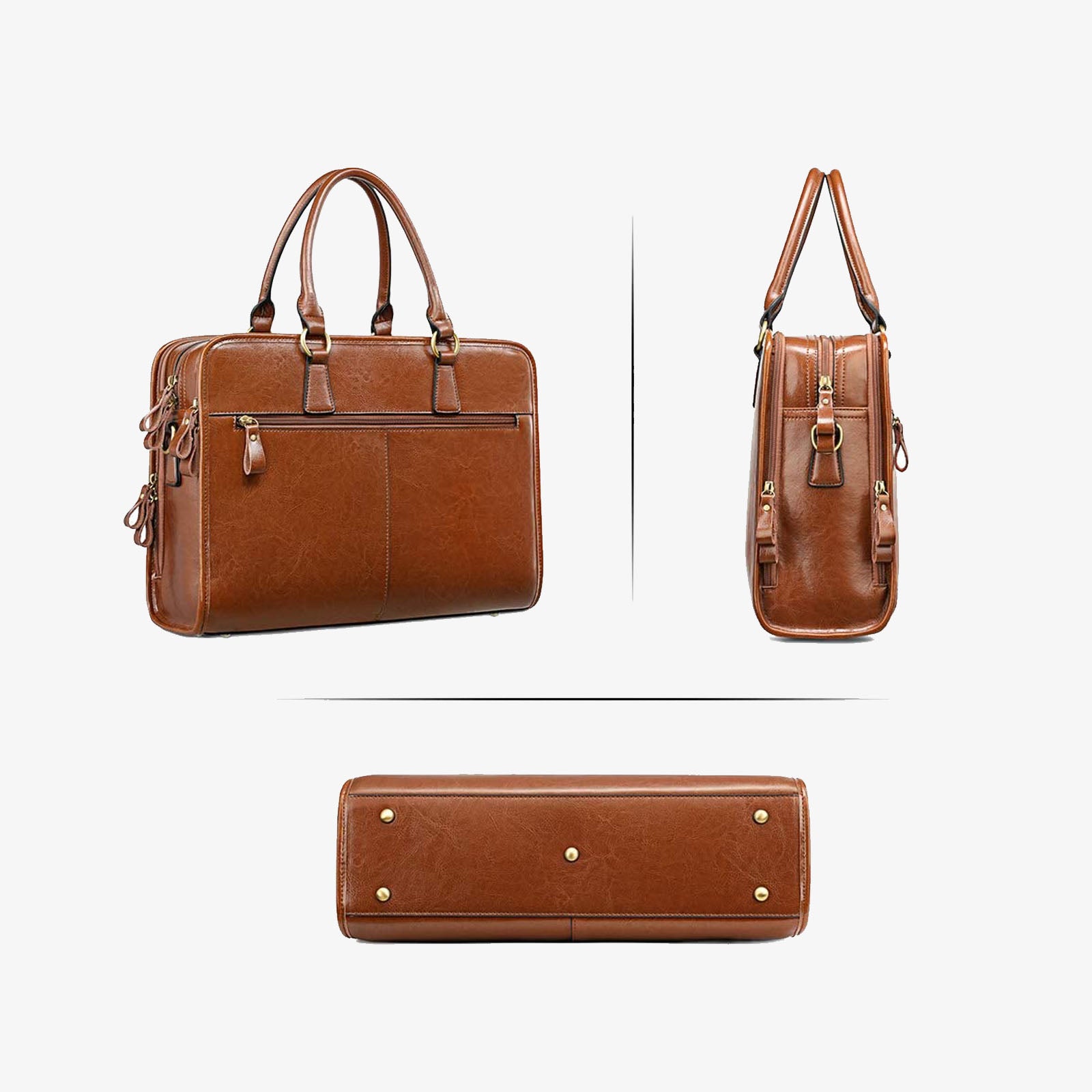 Genuine Leather Briefcase for Women