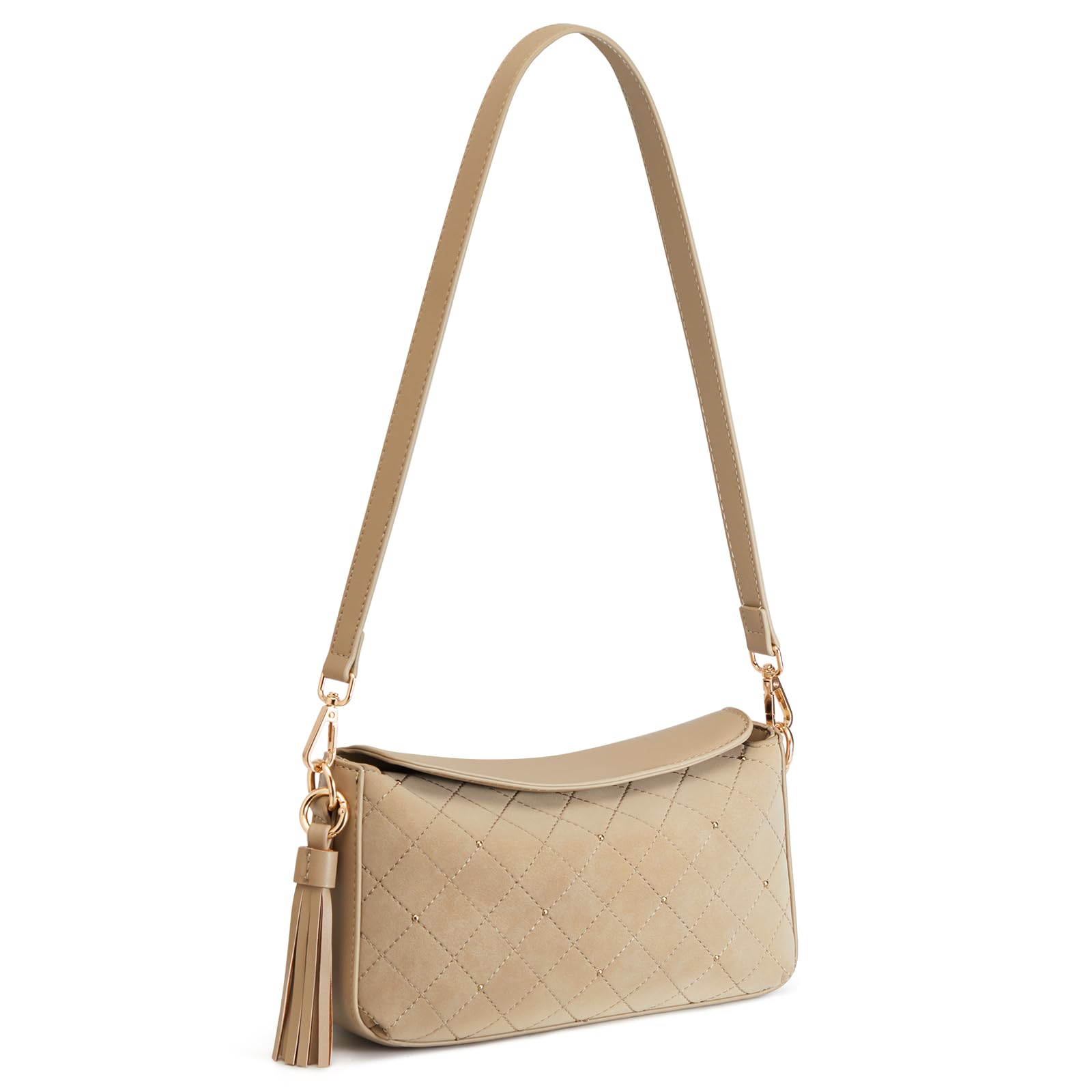 S-ZONE Small Purses for Women, Hobo Crossbody Shoulder Bag 2 Straps