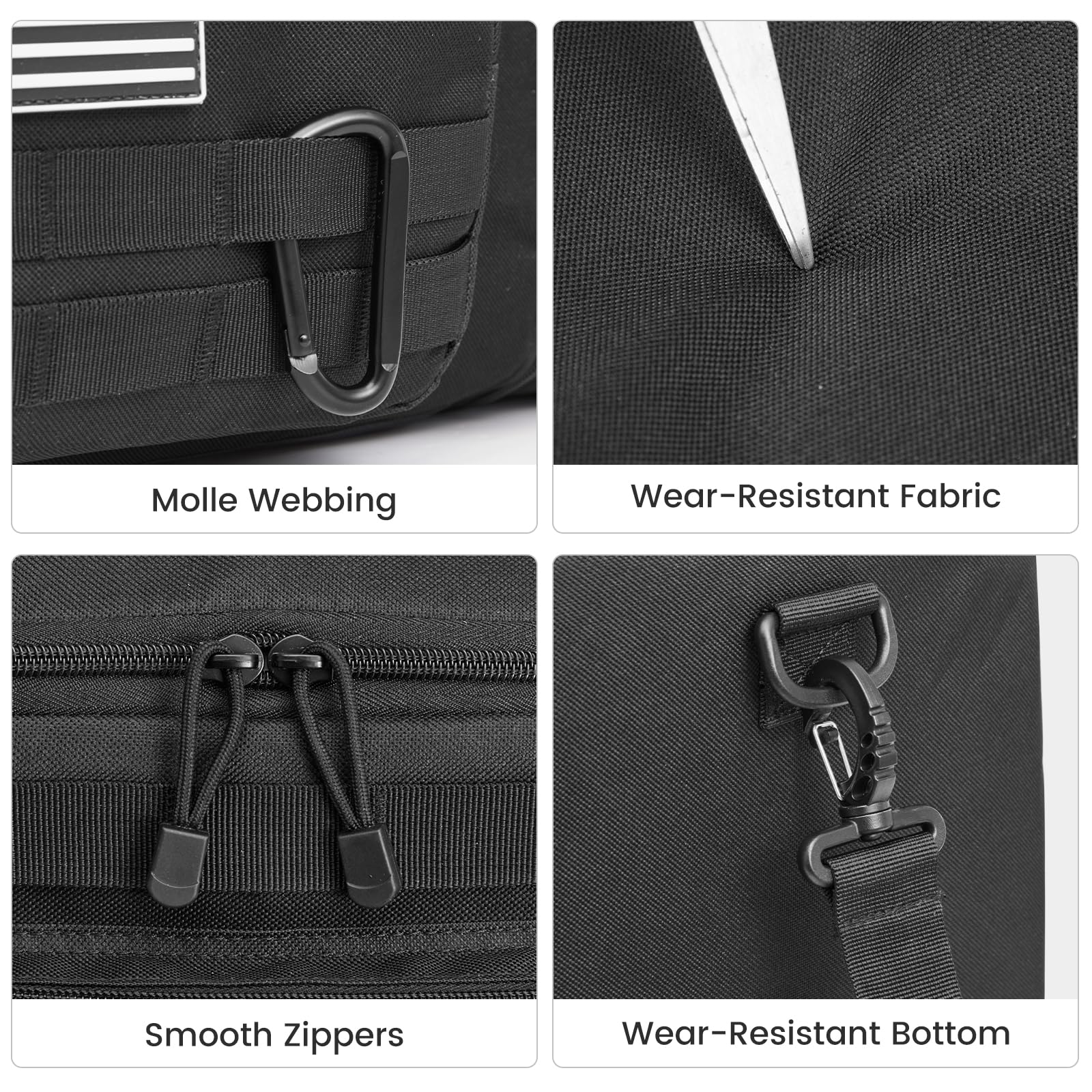 Expandable Travel Duffle Bag 60L with Shoe Compartment