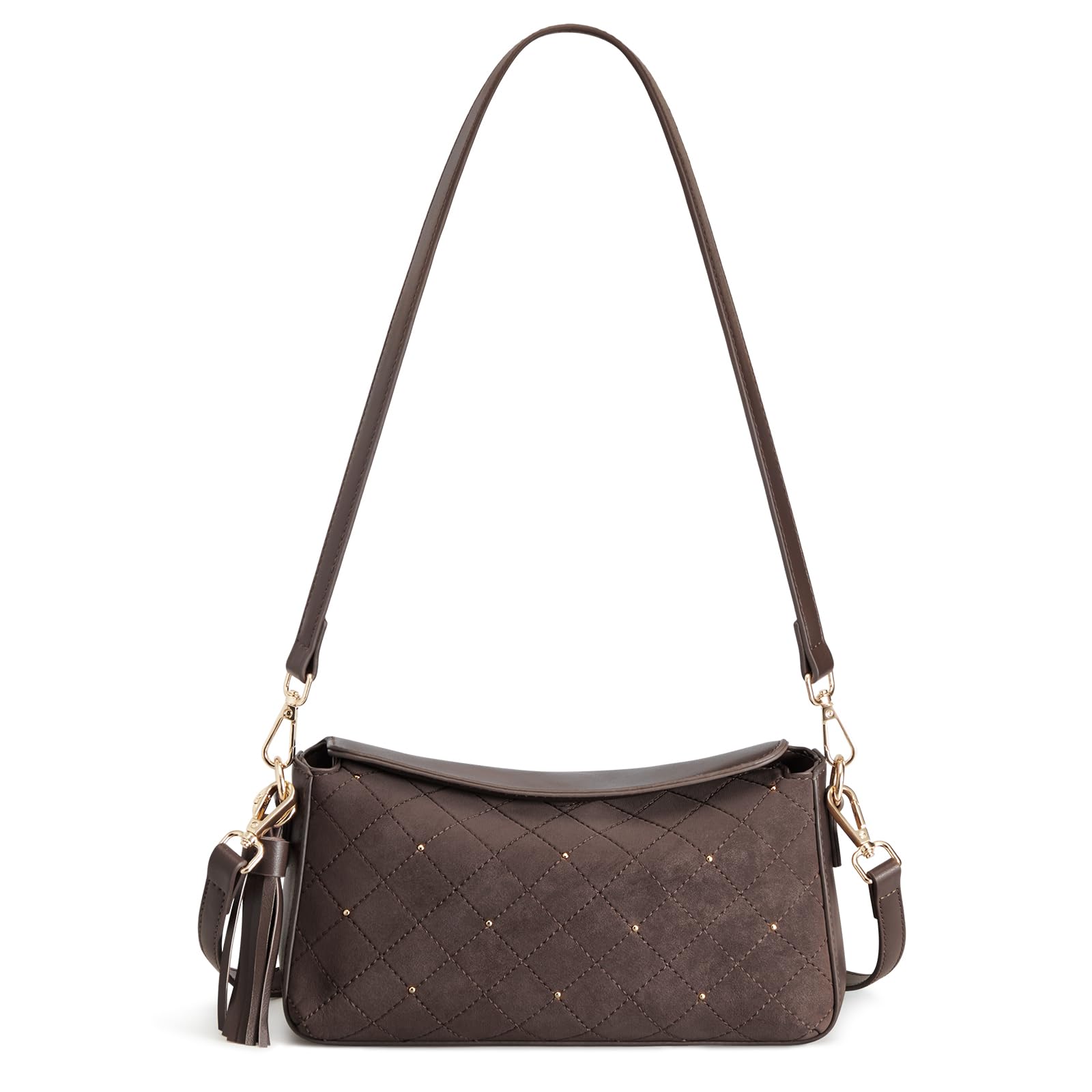 S-ZONE Small Purses for Women, Hobo Crossbody Shoulder Bag 2 Straps
