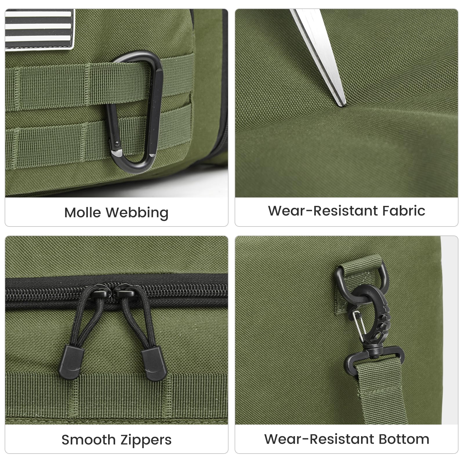 Expandable Travel Duffle Bag 60L with Shoe Compartment