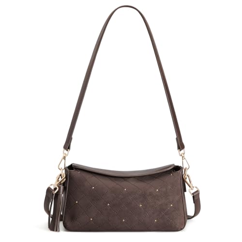 S-ZONE Small Purses for Women, Hobo Crossbody Shoulder Bag 2 Straps
