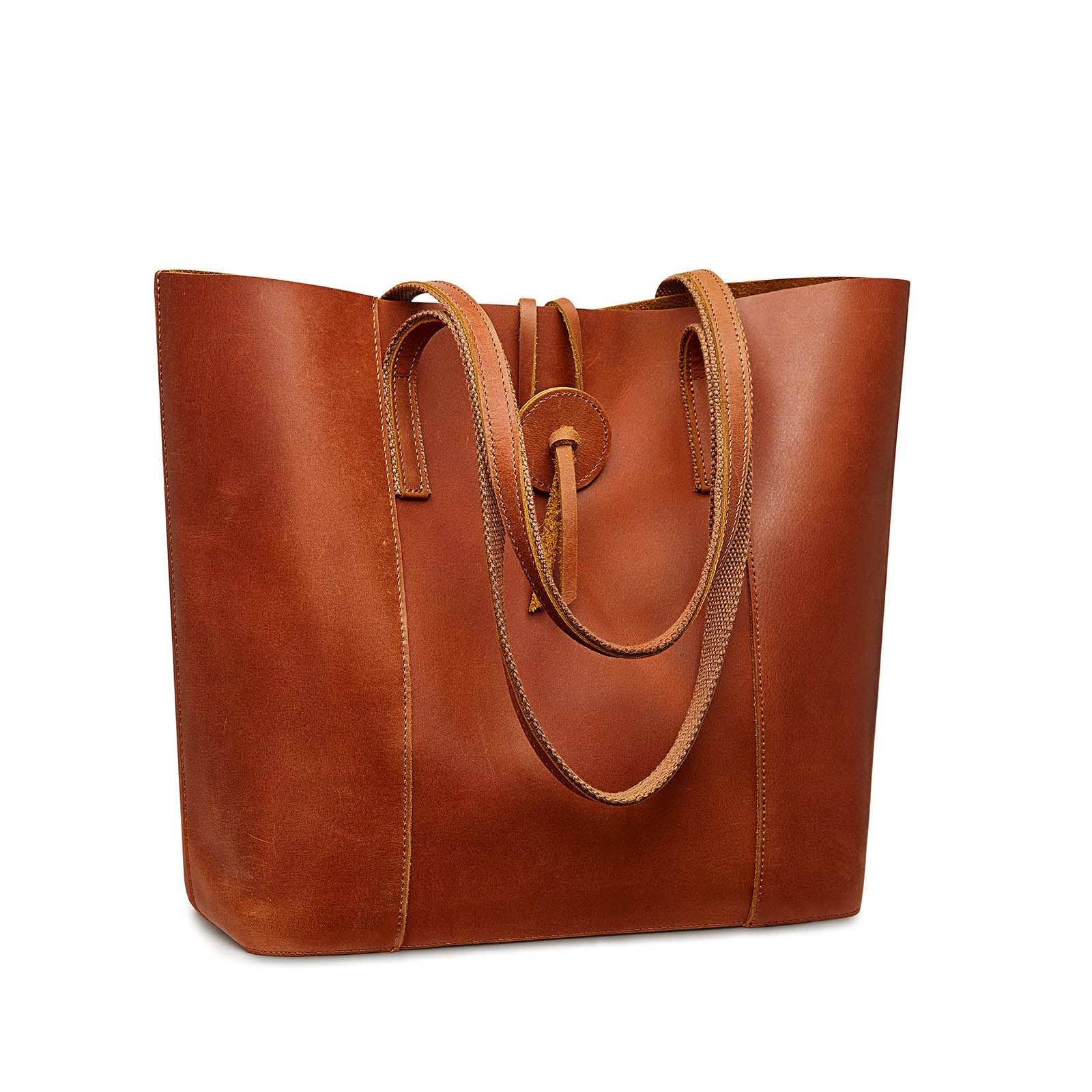 Crazy horse leather online tote