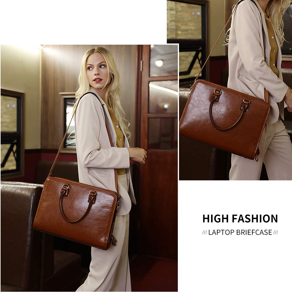Genuine Leather Briefcase for Women