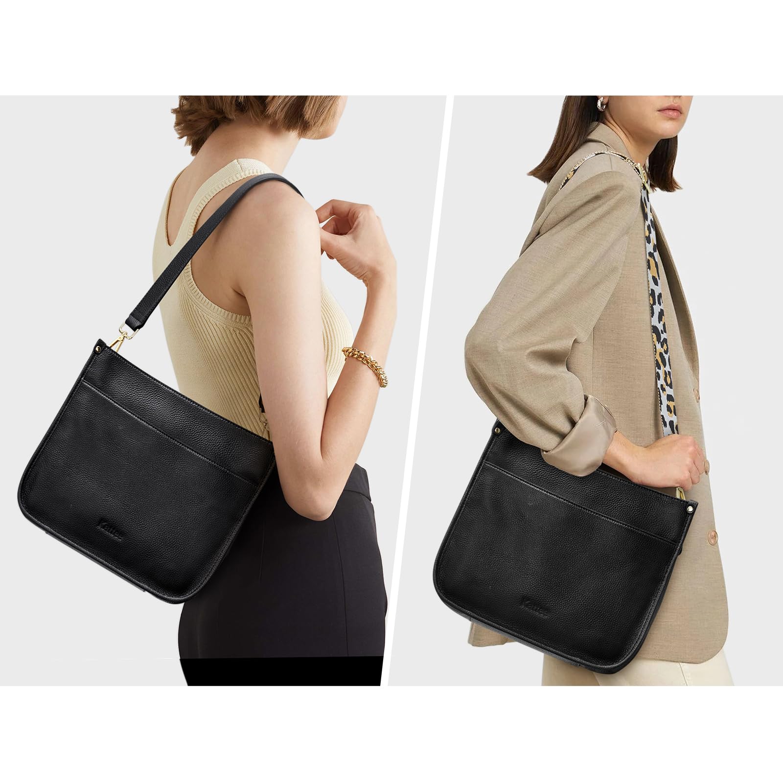 Fashion Soft Leather Bucket Bag