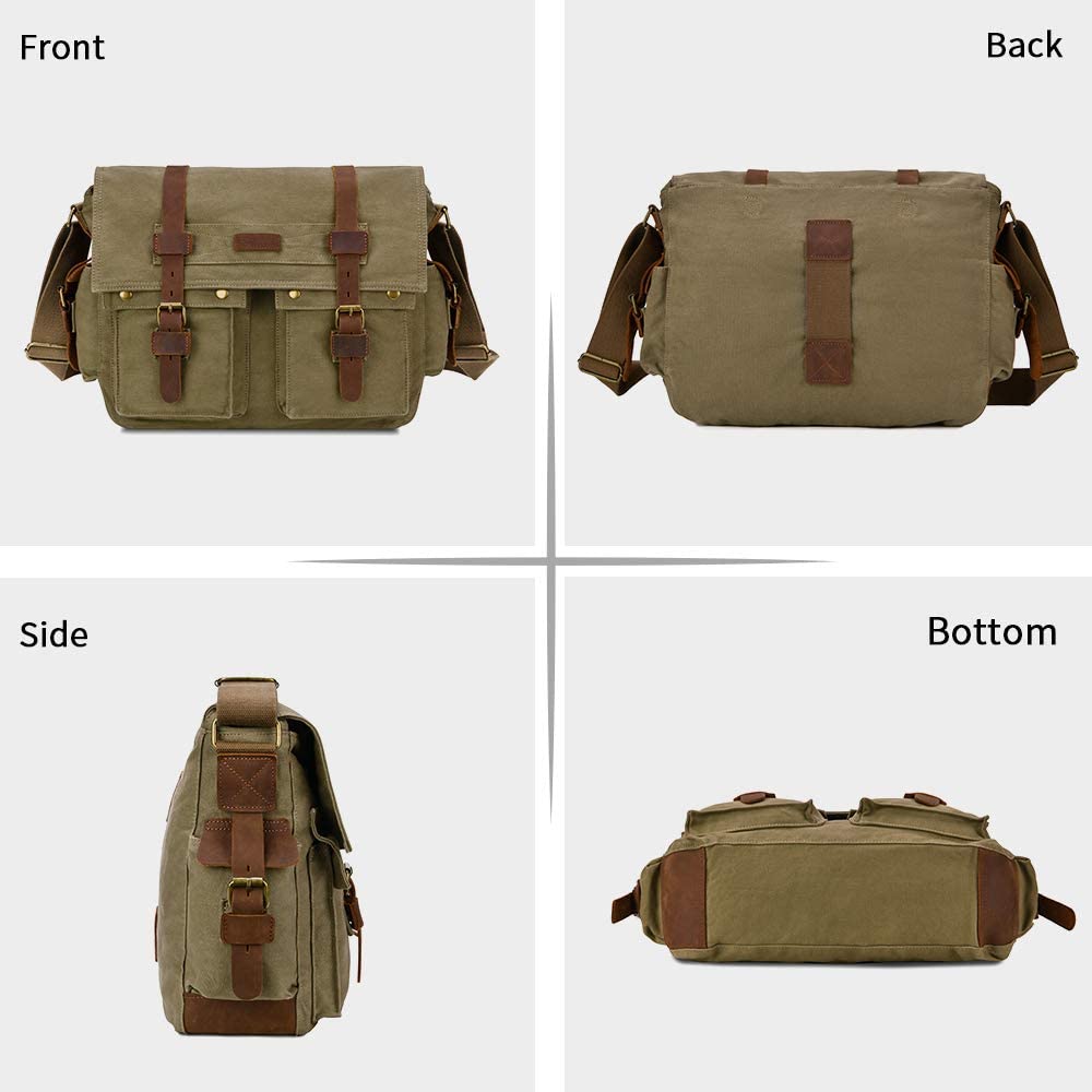 Military Canvas  Messenger Bag