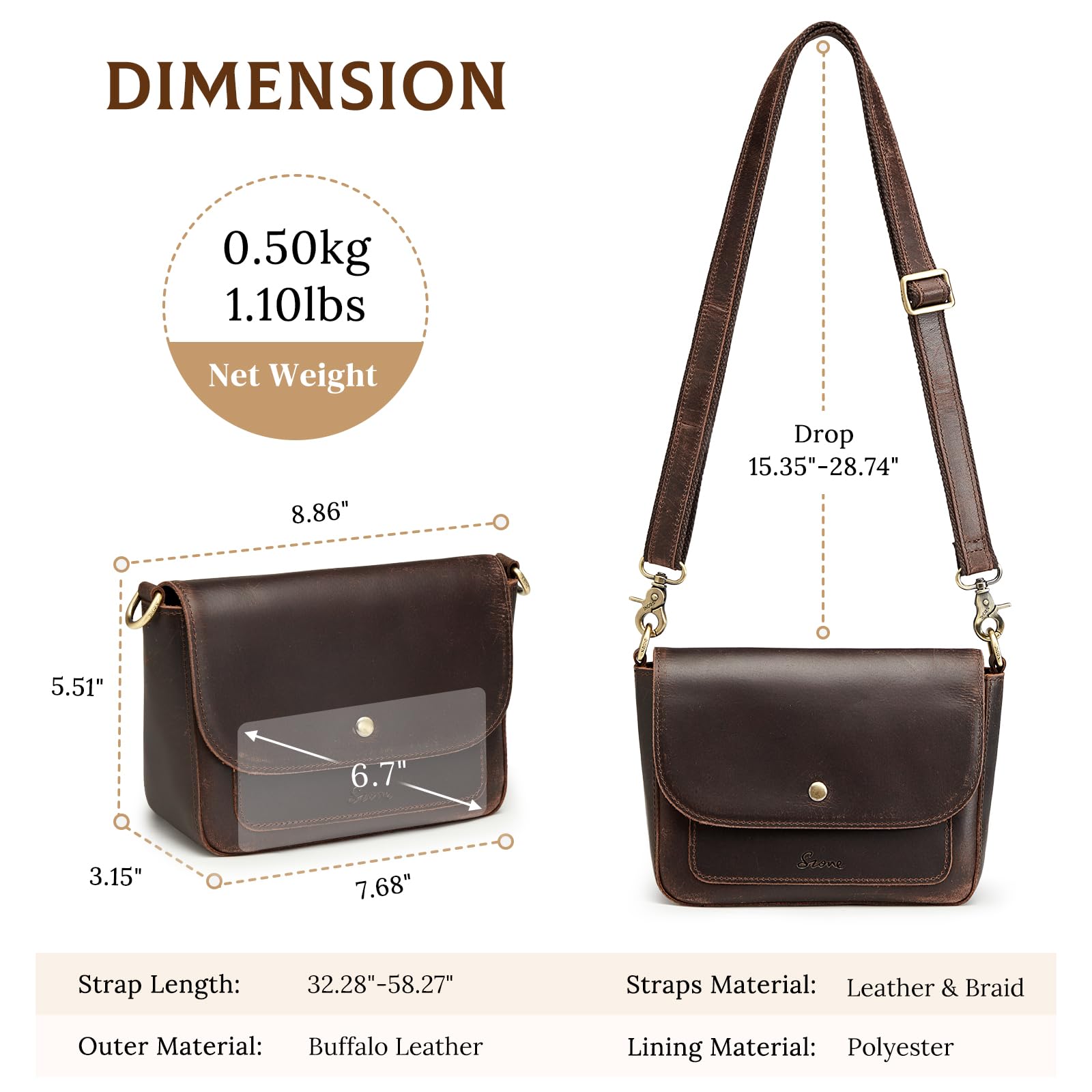Trendy Small Crossbody Bag With Flap