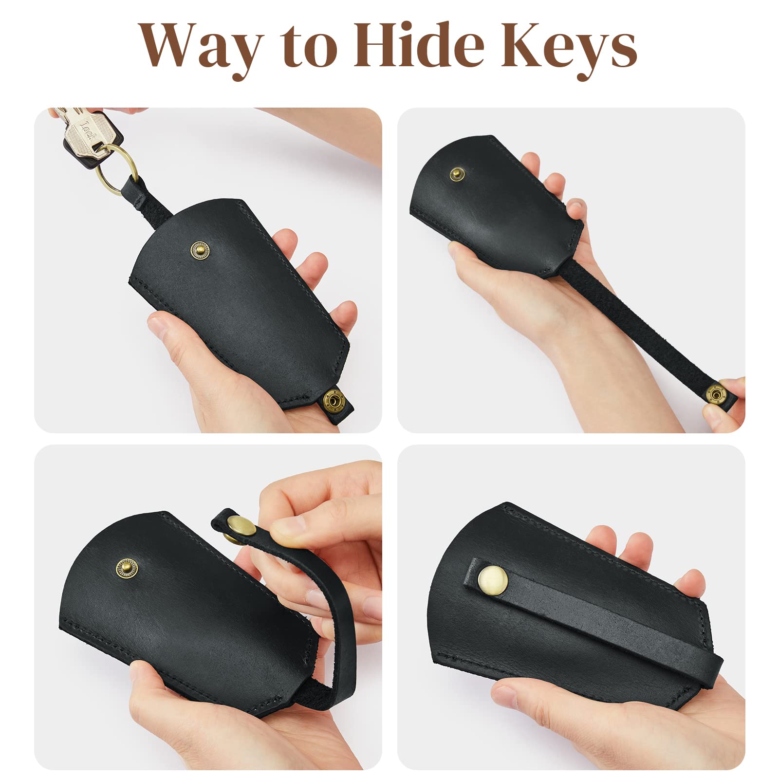 Genuine Leather Key Holder Car Key Case