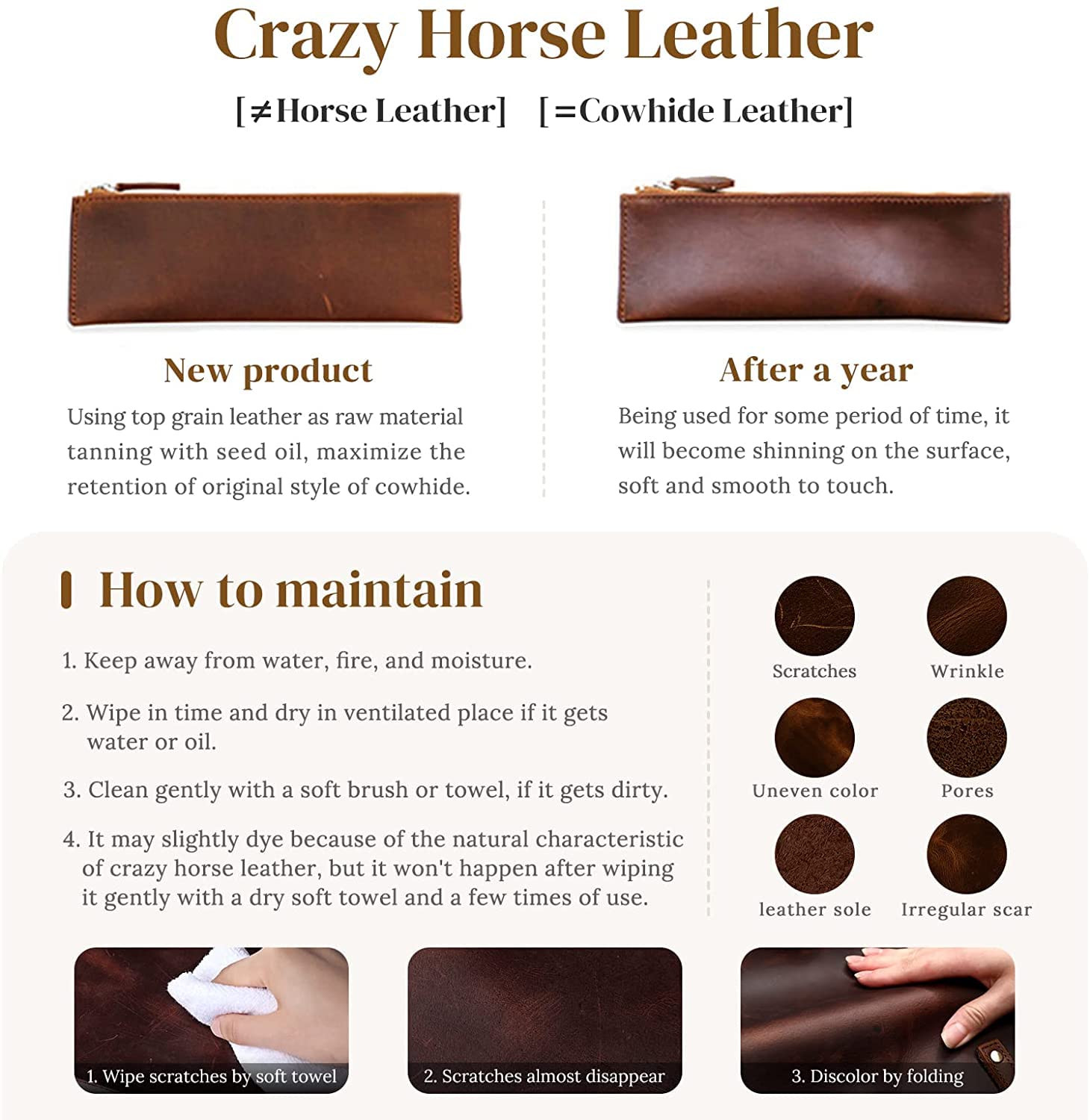 Genuine Leather Mini Crossbody Bag