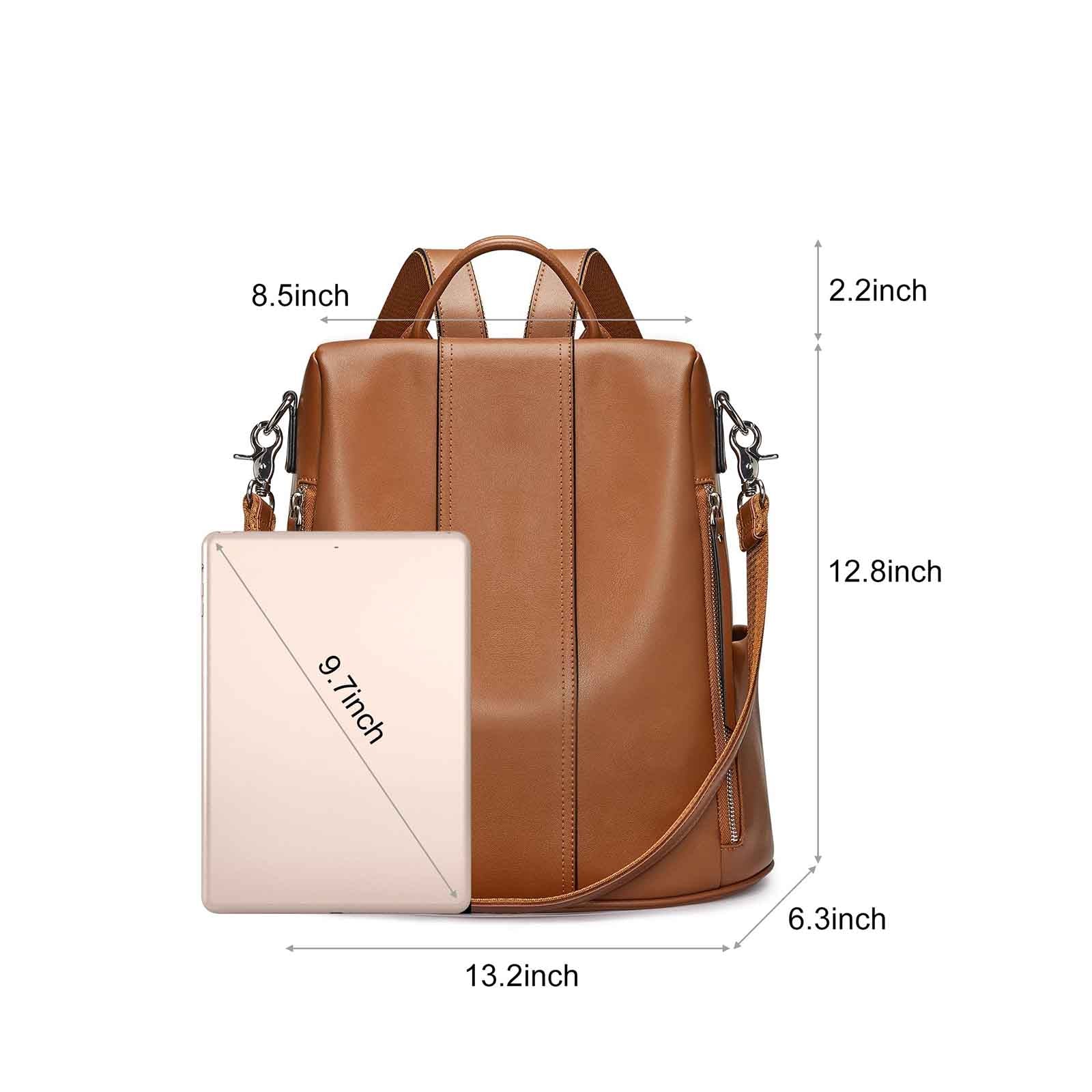 Anti-theft Soft Genuine Leather Backpack