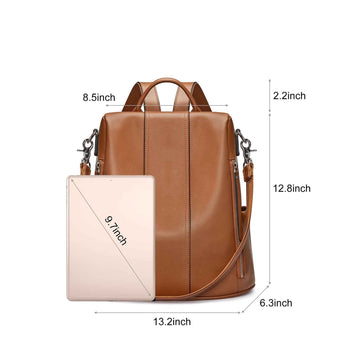 Anti-theft Soft Genuine Leather Backpack Anti-theft Soft Genuine Leather Backpack
