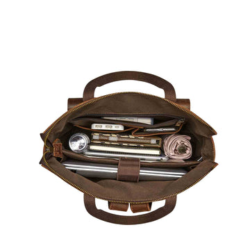 backpacks leather upper Leather Top-handle Backpack