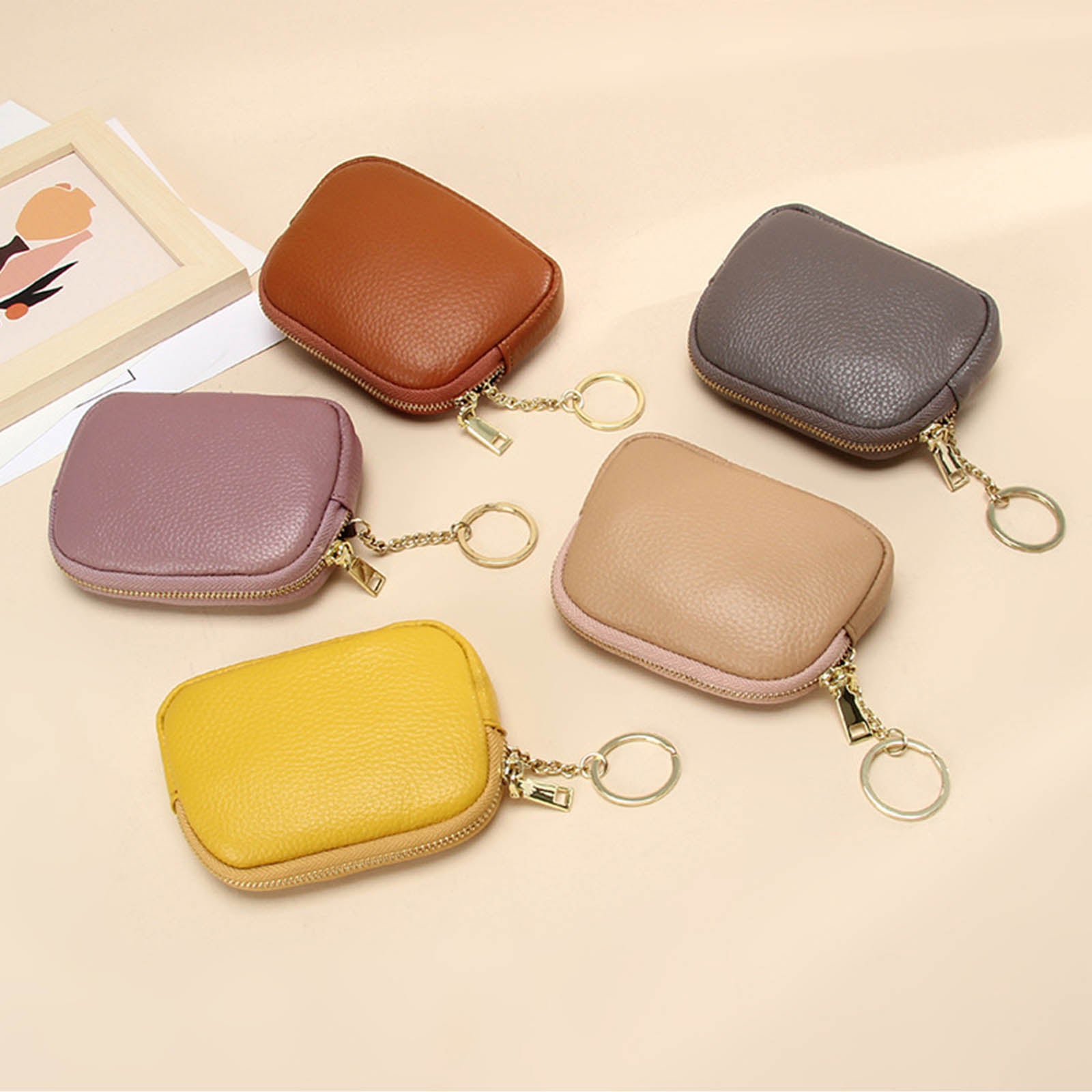 Genuine Leather Small Coin Purse Wallet