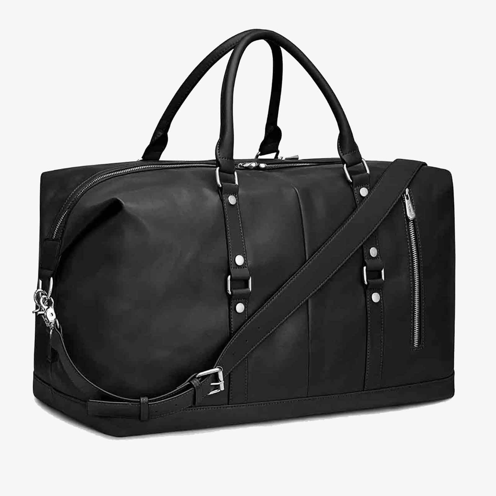 60L Women Genuine Leather Duffel Bag