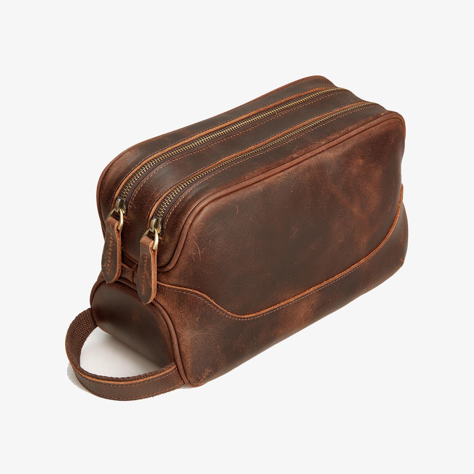 Crazy Horse Leather Toiletry Bag