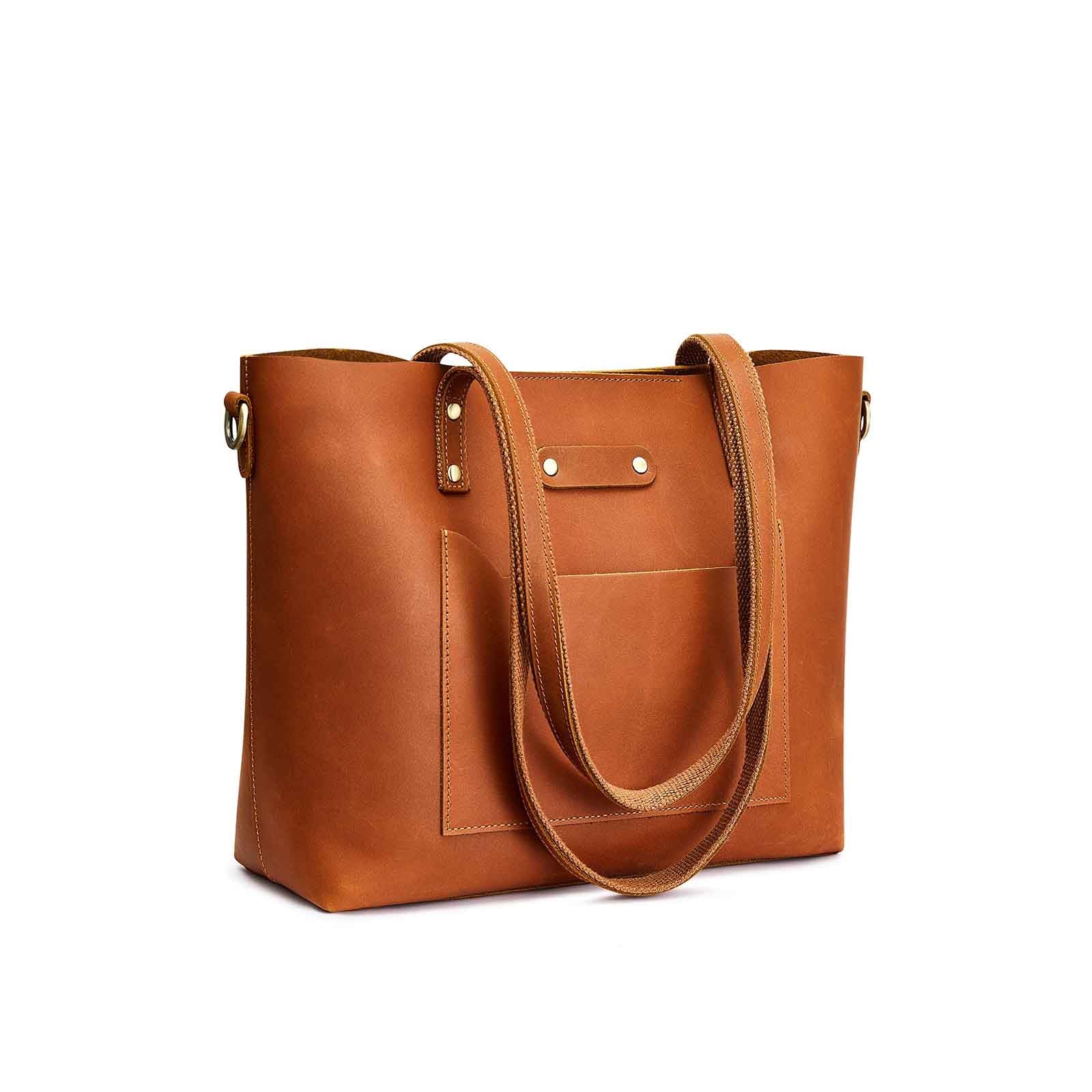Genuine Leather Top Handle Work Tote Bags