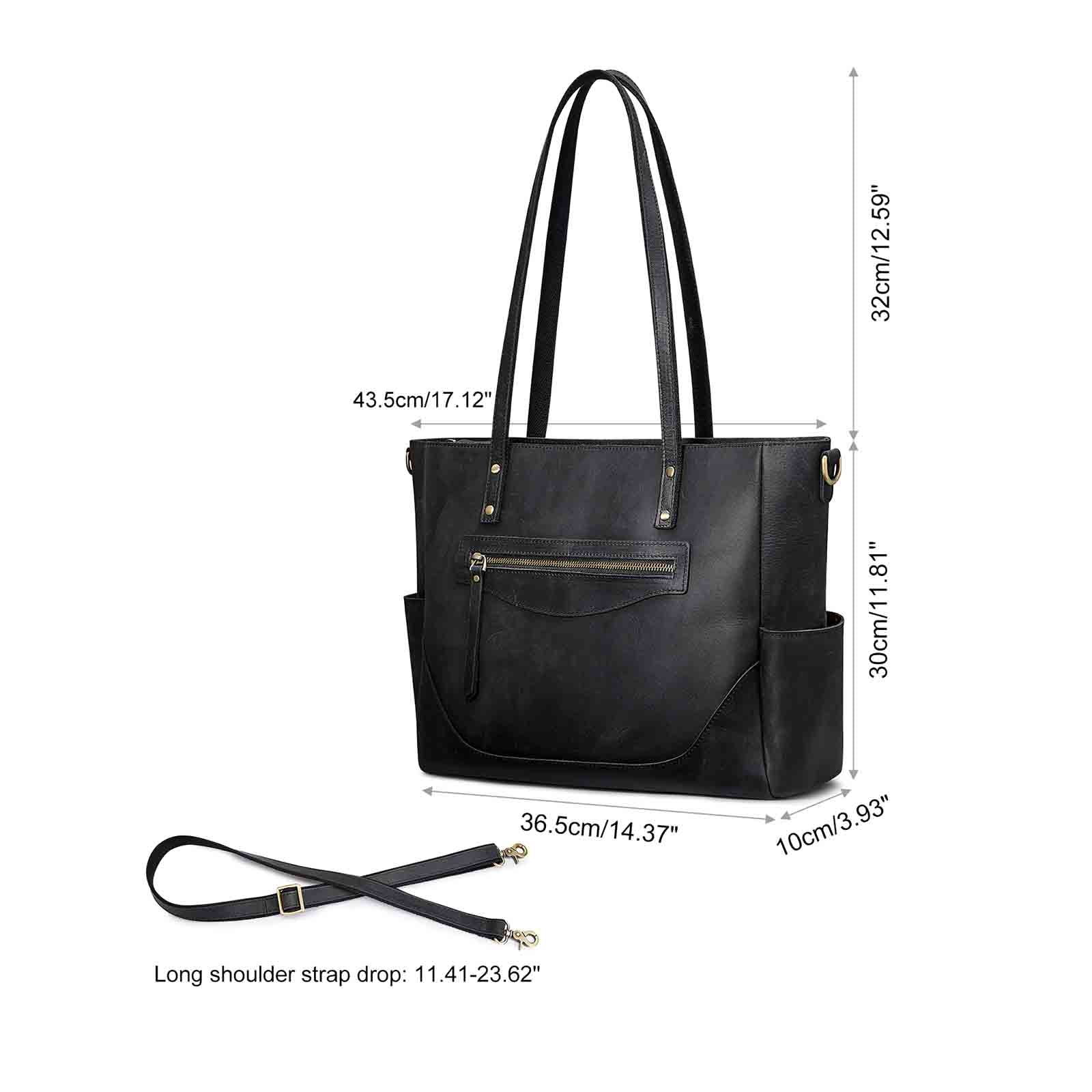 women leather tote bag