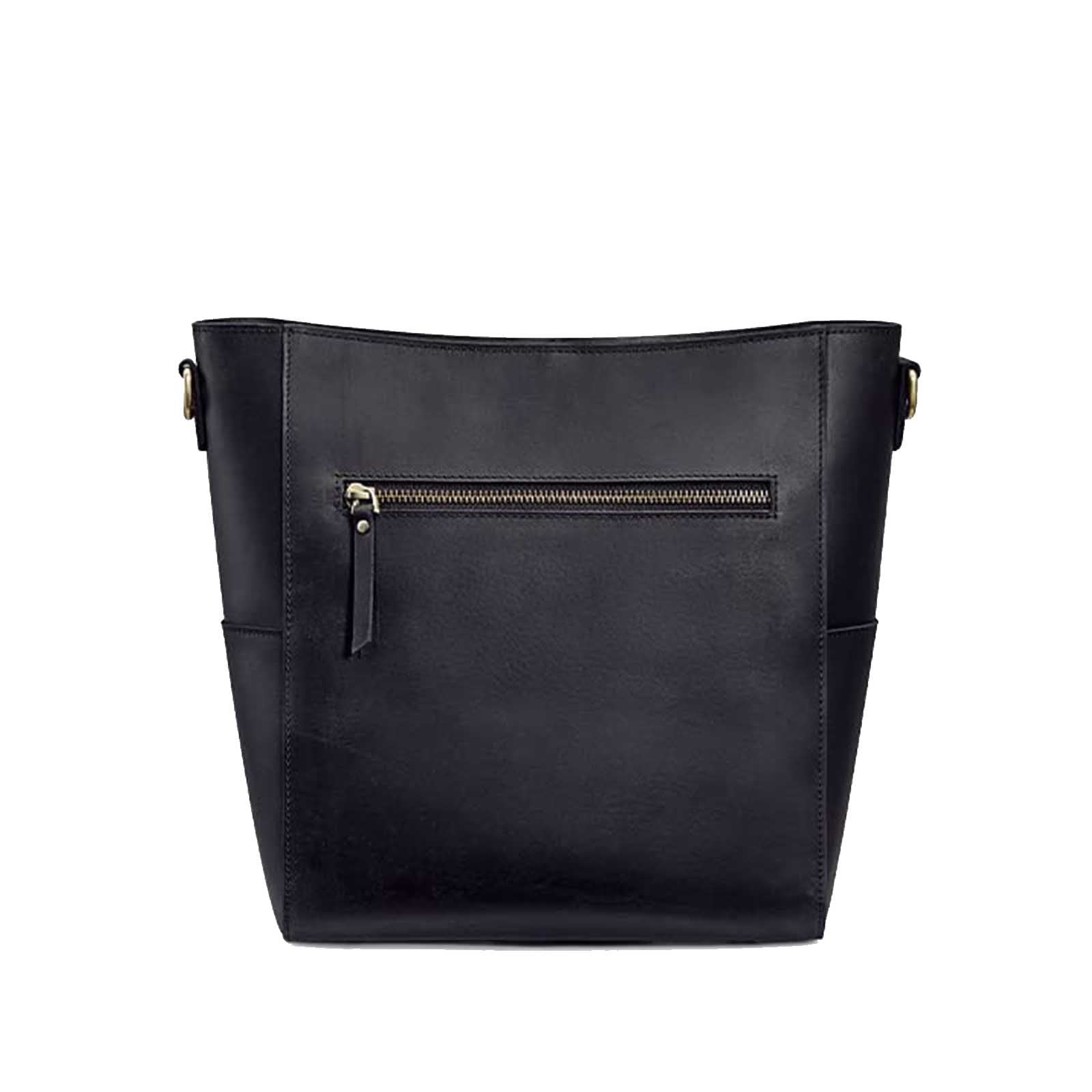 S-Zone Women Genuine Leather Bucket Bag
