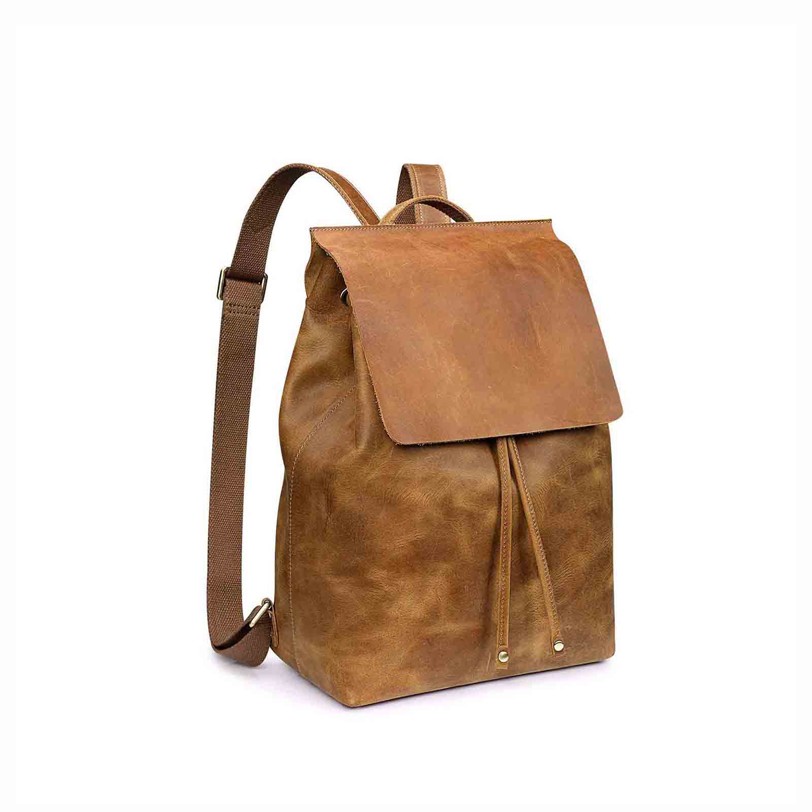 Crazy Horse Leather Backpack - Mother's day gift giving