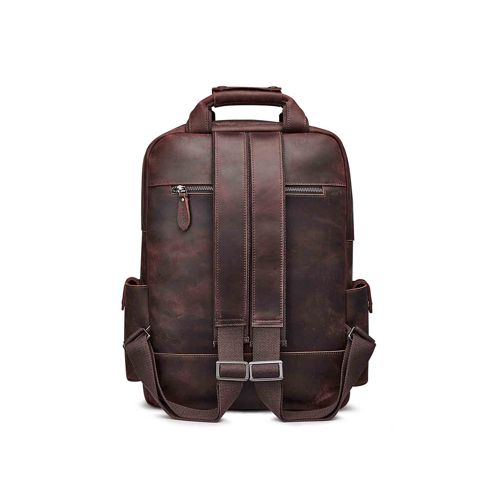 men's leather backpack