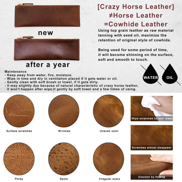 S-ZONE Women's Vintage Genuine Leather Tote