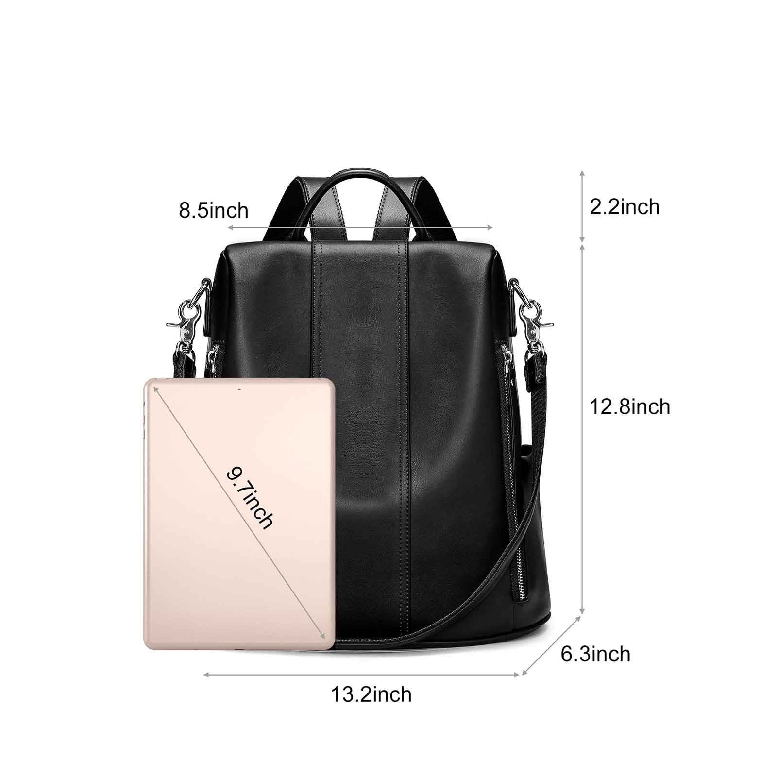 Anti-theft Soft Genuine Leather Backpack