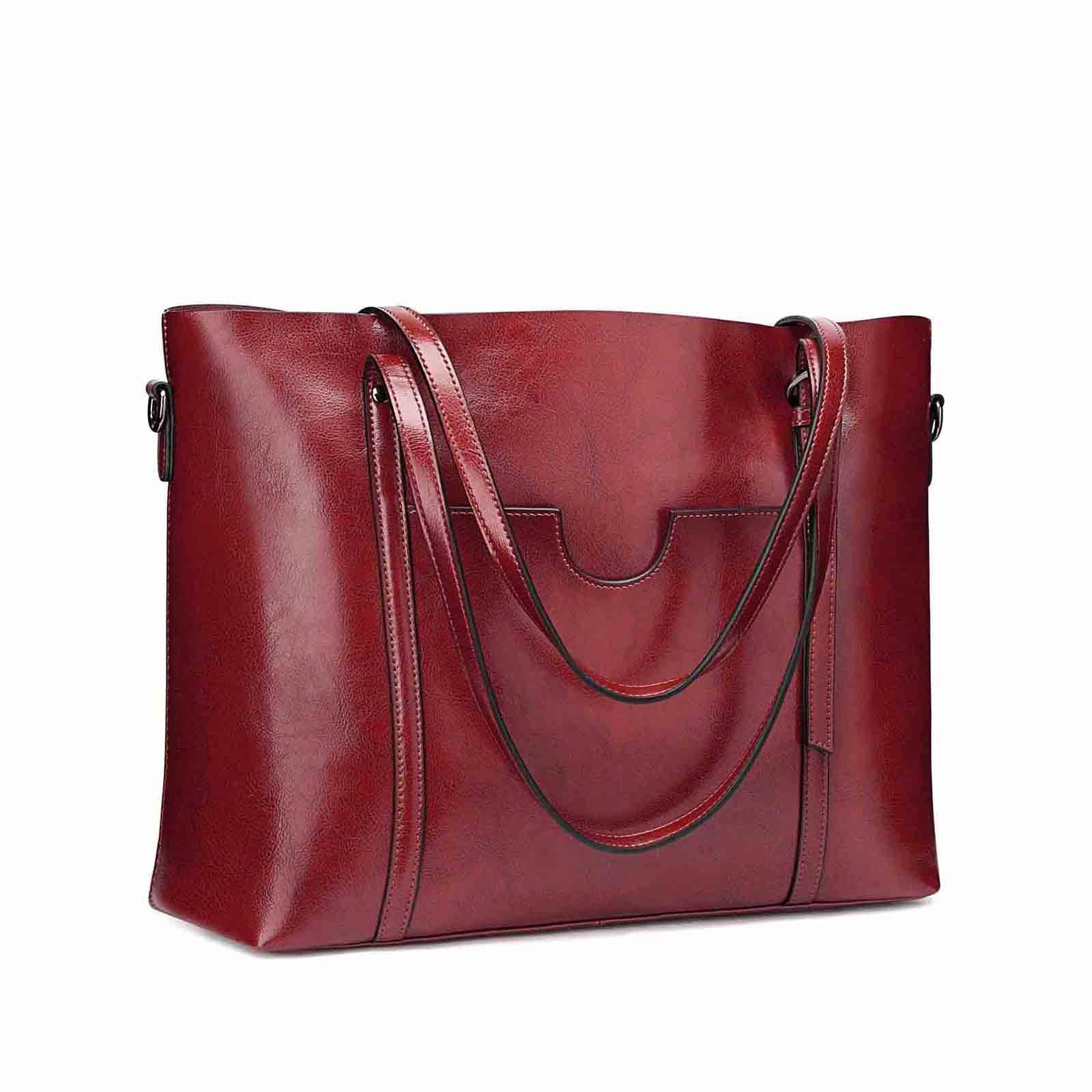Leather Work Tote
