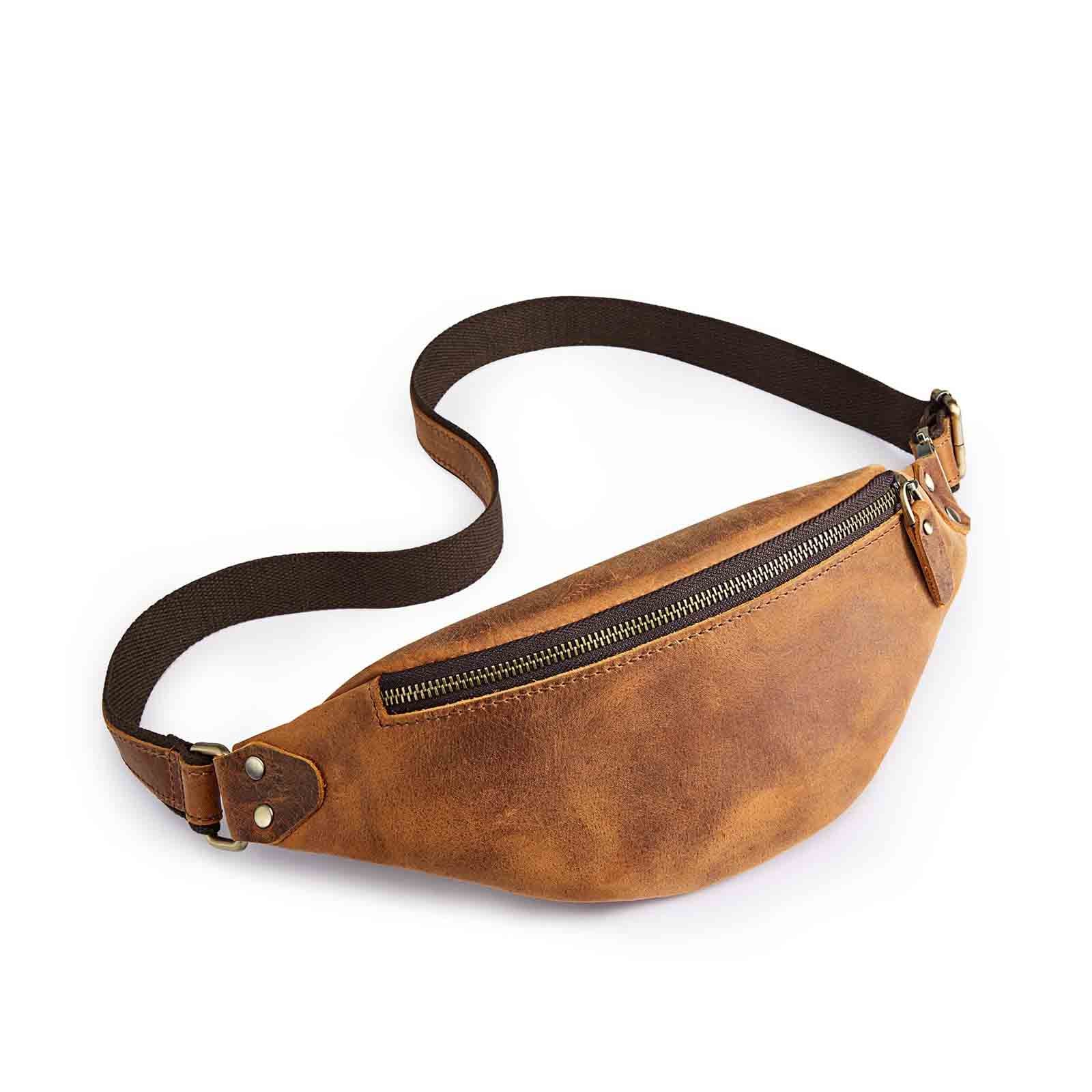 Men's Designer Belt Bags, Leather Waist Bags