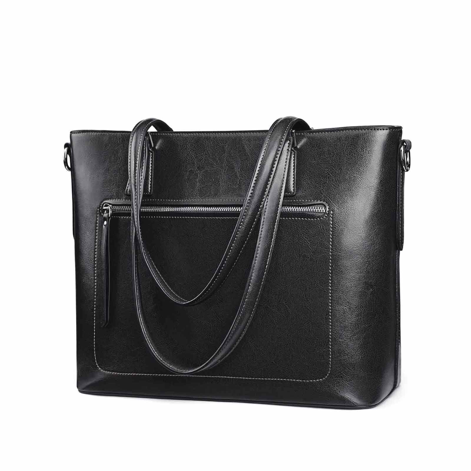 Genuine Leather Work Tote