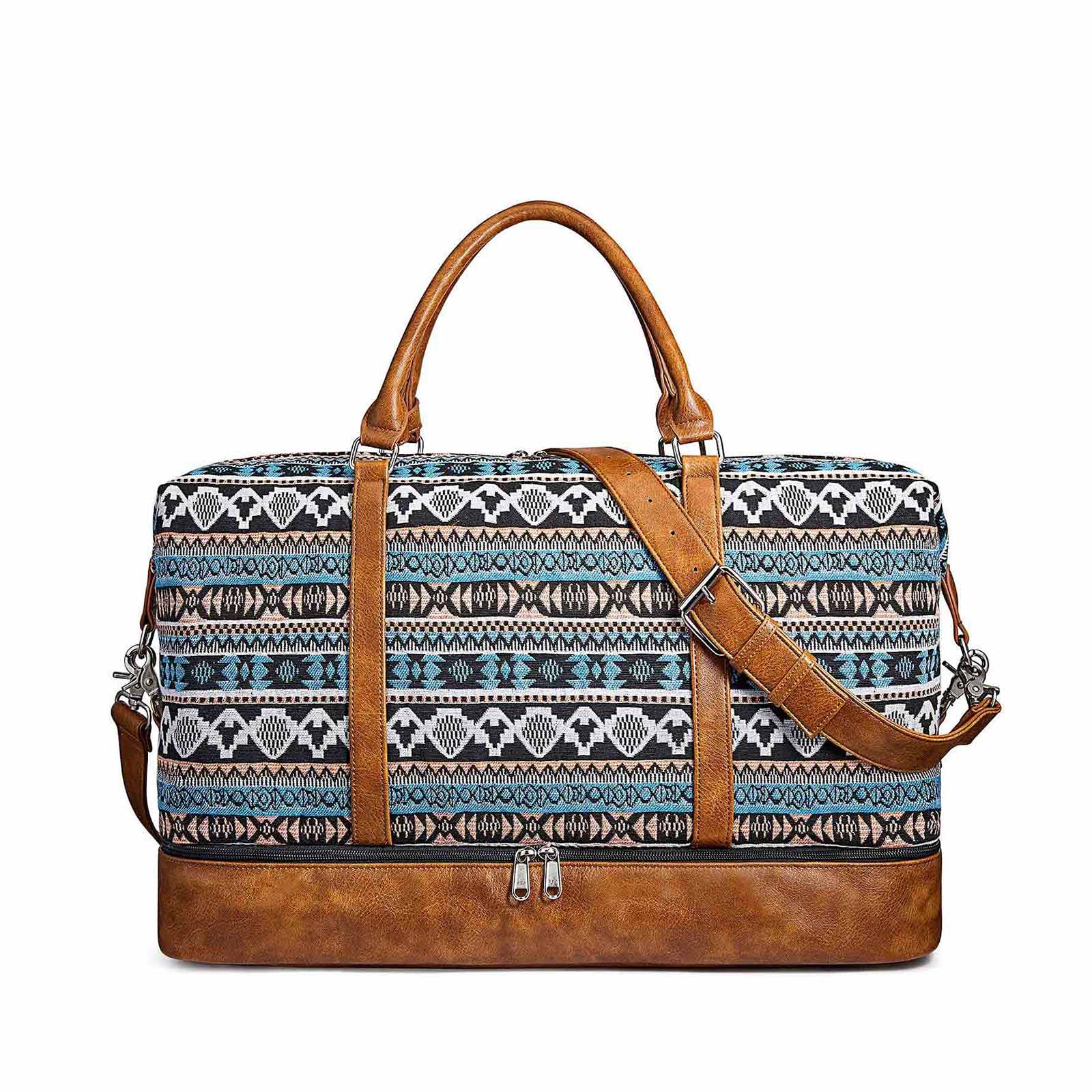 Miss Checker Women's Weekender Bag Checkered Travel Duffel Beach Handbags  Overnight Gym Luggage White 