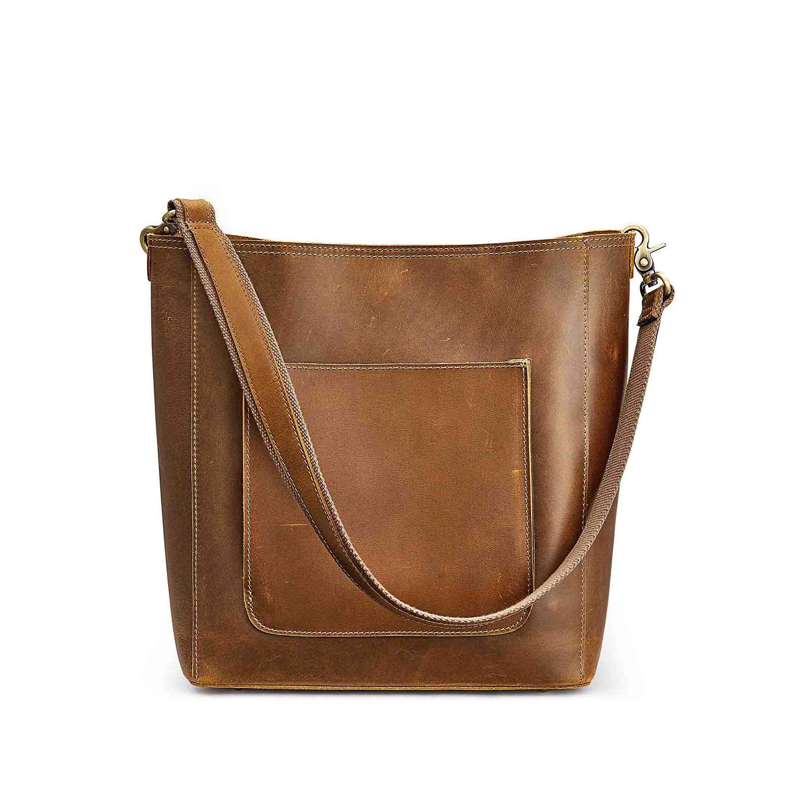 Bucket Leather Tote Bag