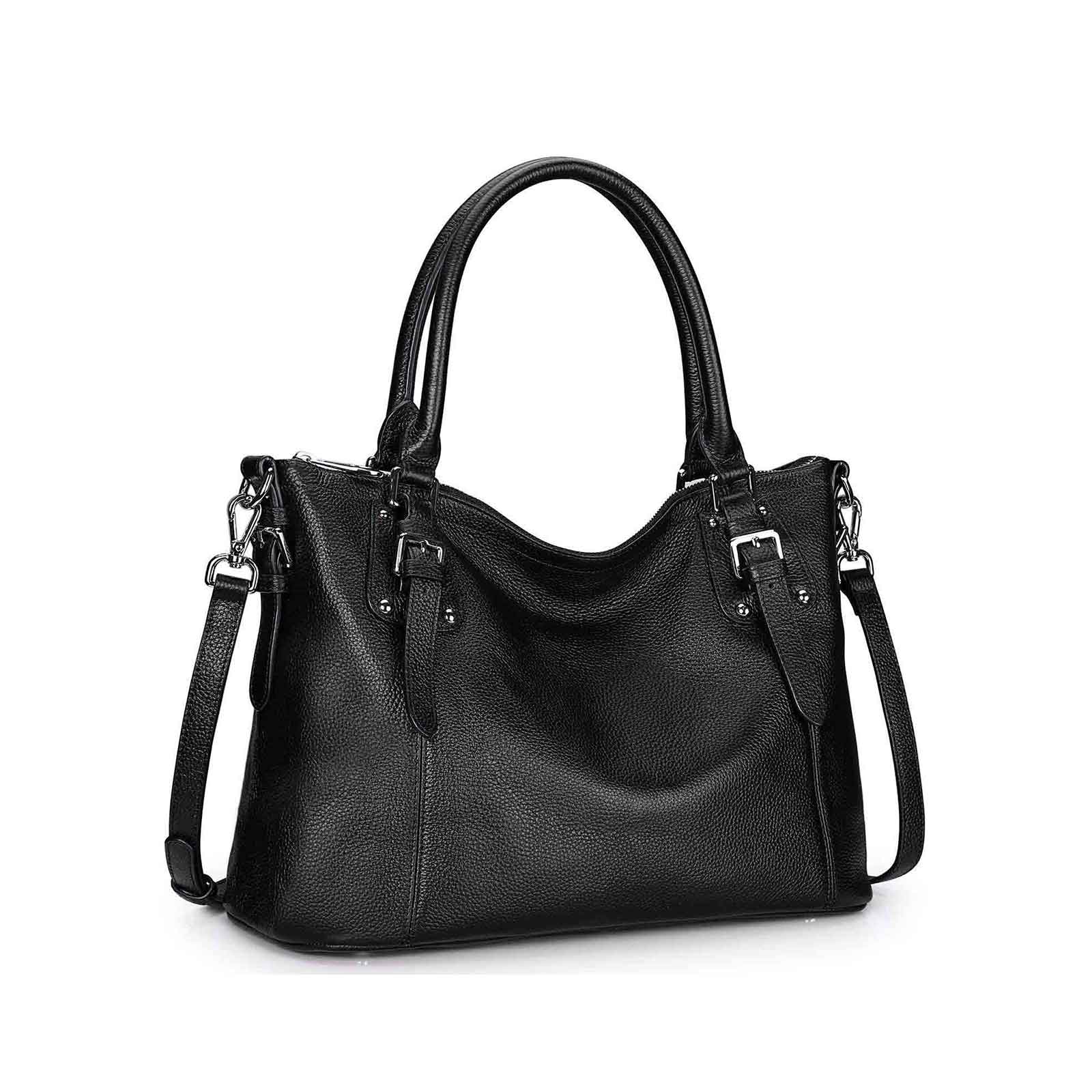 Cowhide Leather Crossbody Tote