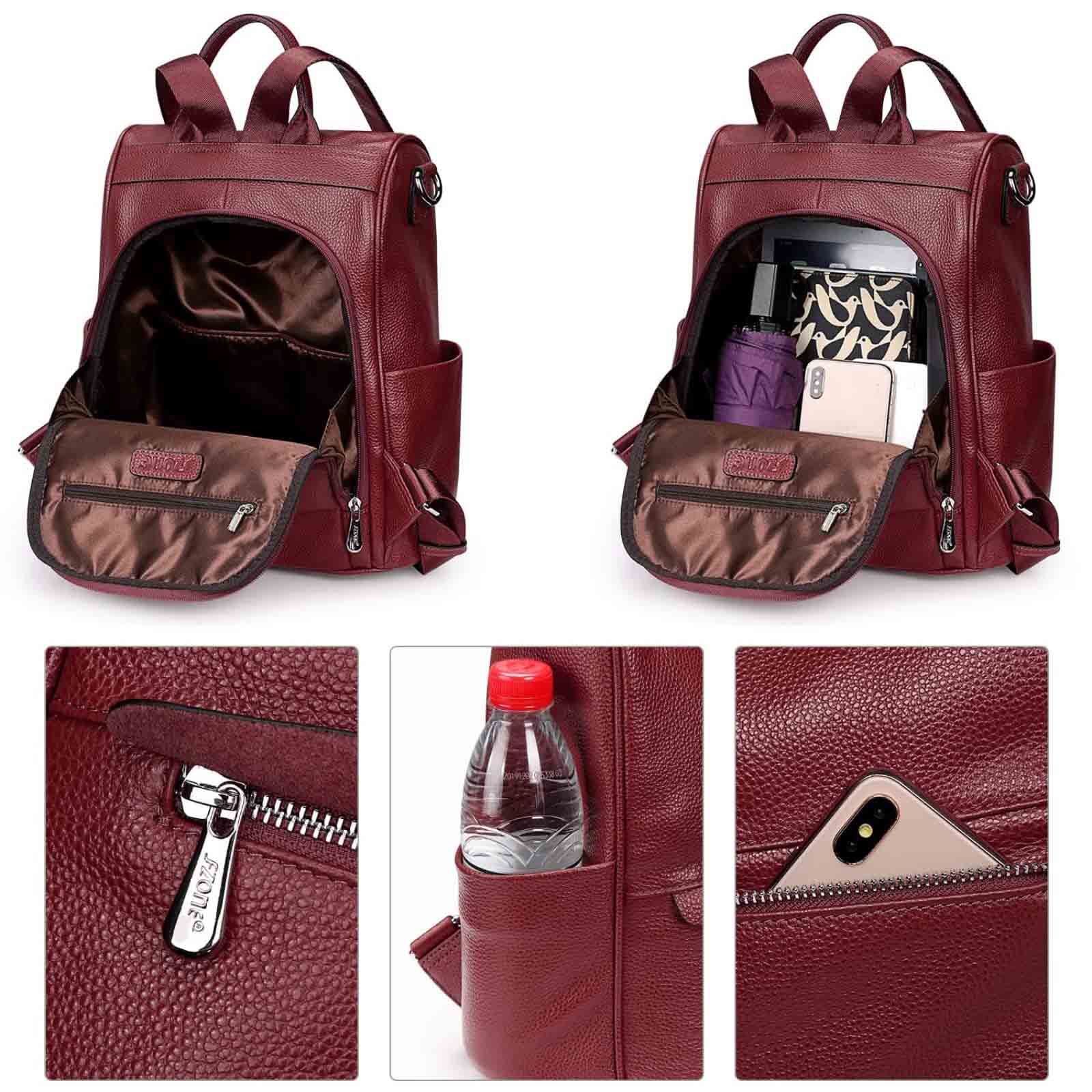 Women College Backpack Purse Anti-Theft