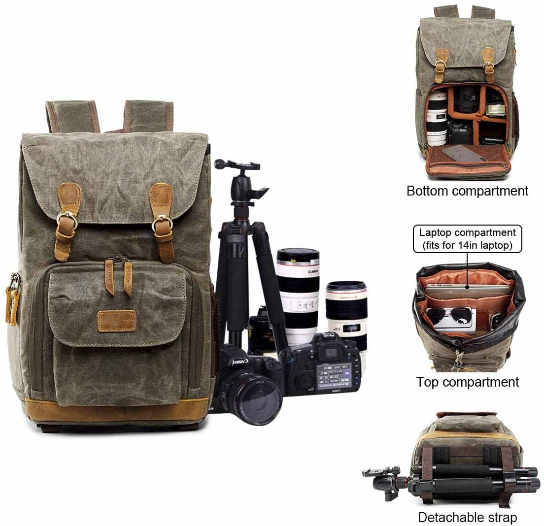 Canvas Camera Backpack