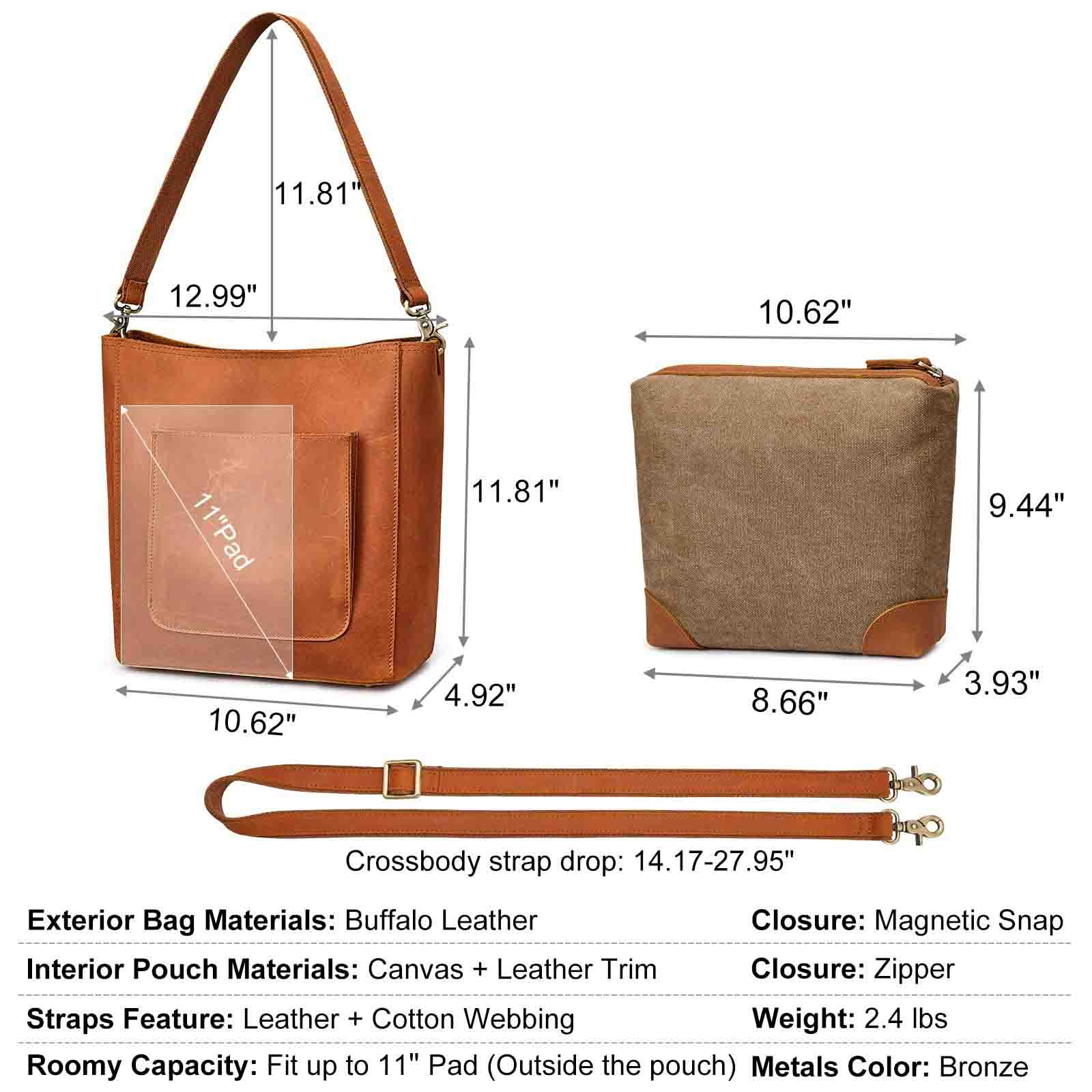 Bucket Leather Tote Bag